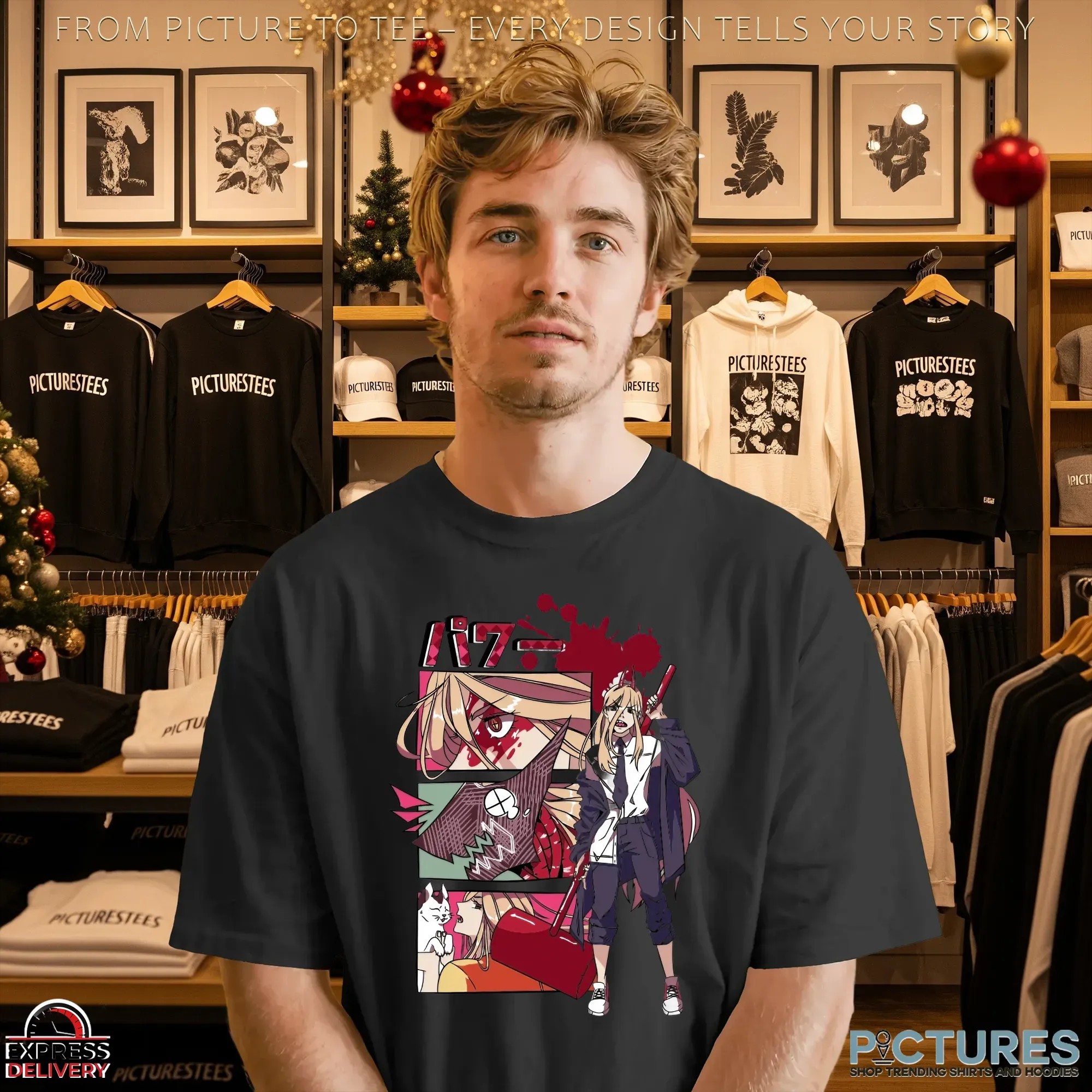 Chainsaw Man Power Blood Devil Meowy Manga T Shirt Chainsaw Man Power Blood Devil Meowy Manga T Shirt