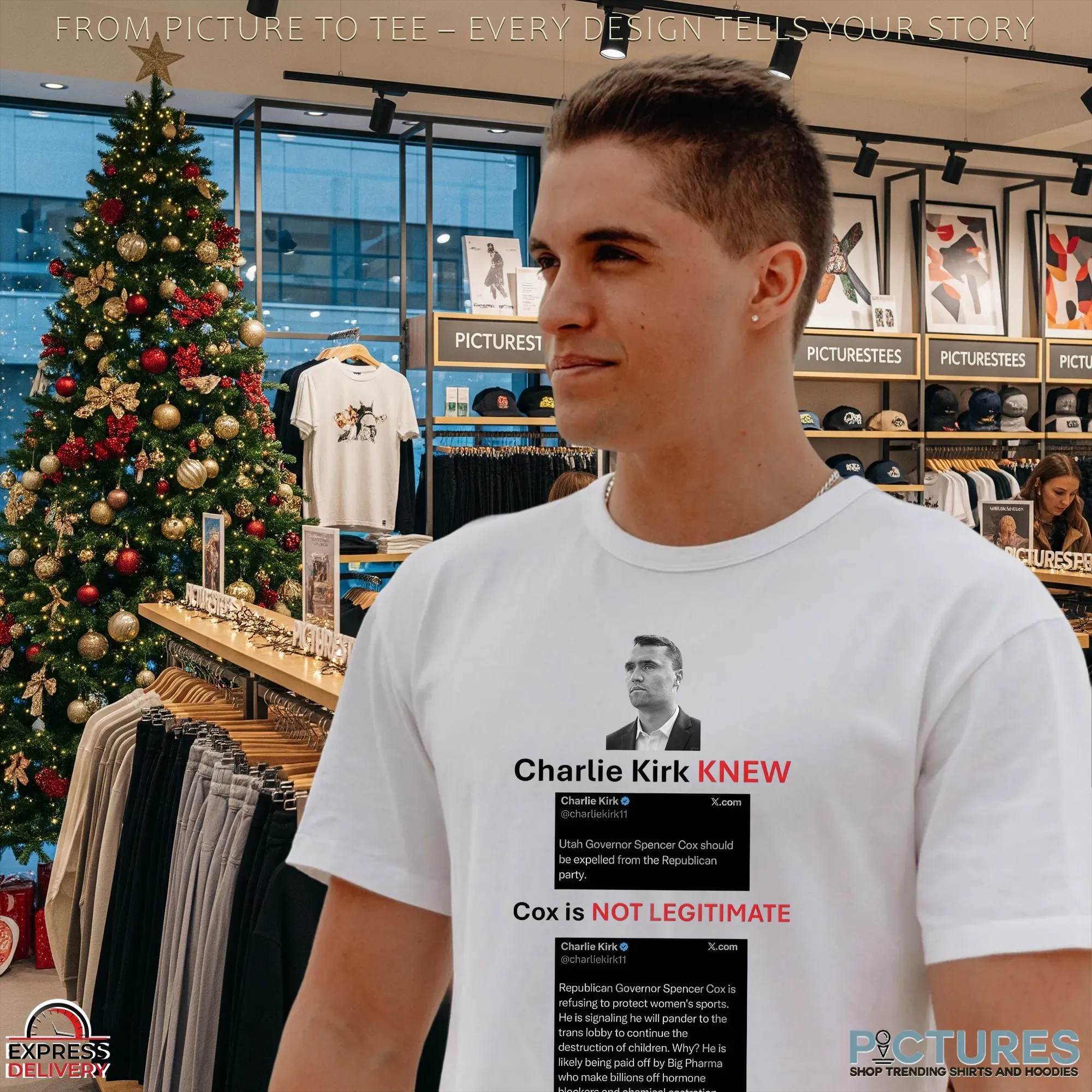 Charlie Kirk Knew Cox Is Not Legitimate Utahns Know It Too Protest T Shirt