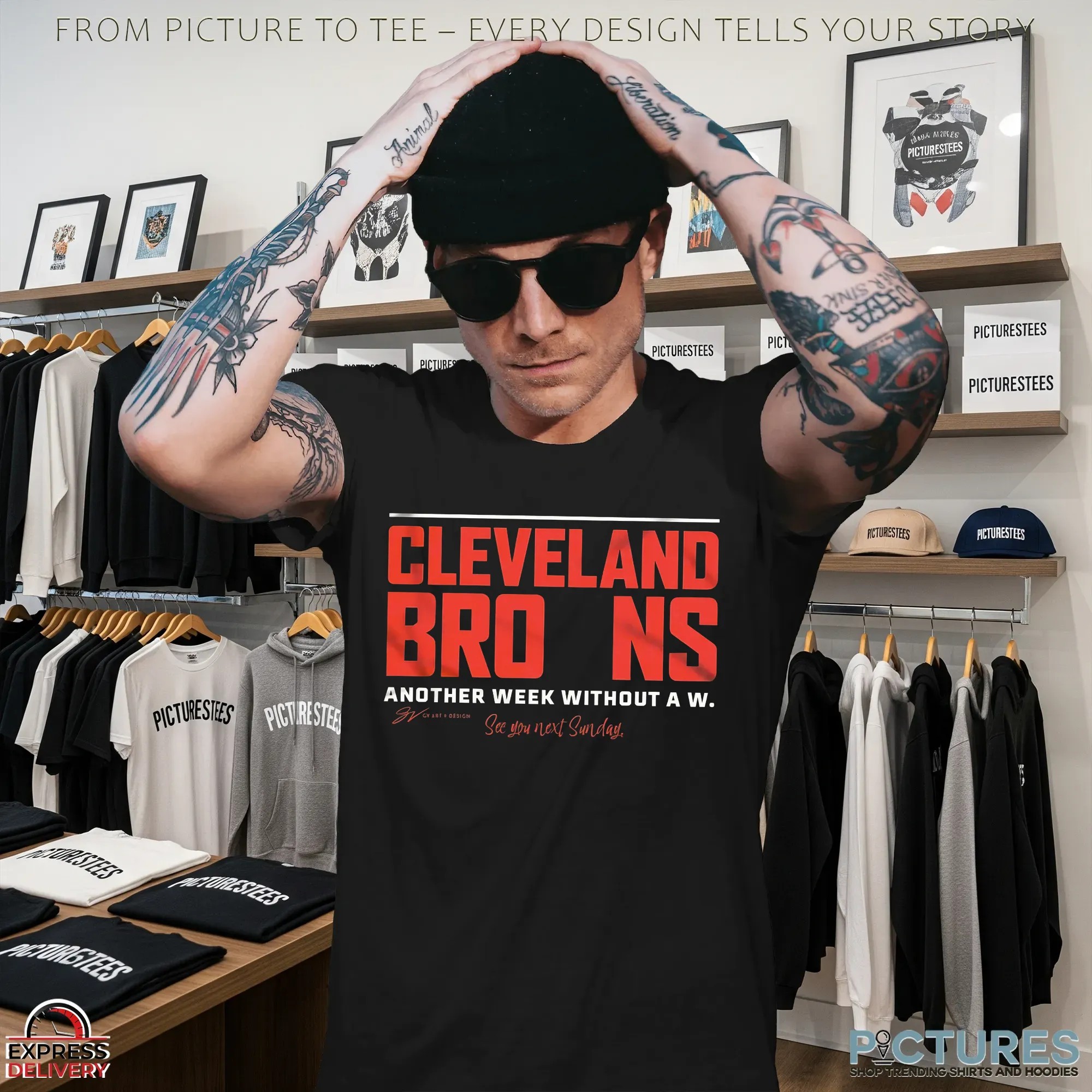 Cleveland Browns Another Week Without A W See You Next Sunday Graphic T Shirt
