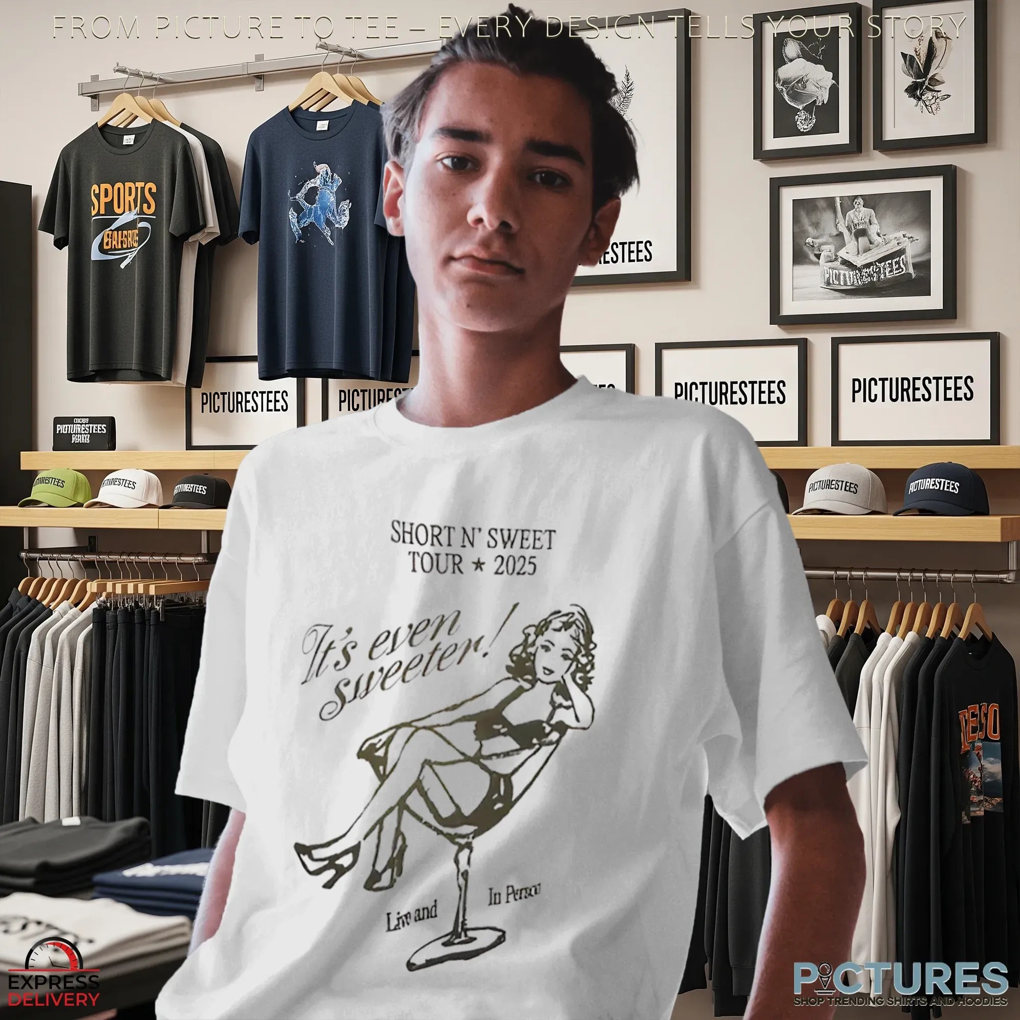 Cocktail Glass Short N’ Sweet Tour 2025 It’s Even Sweeter Live And In Person Shirt