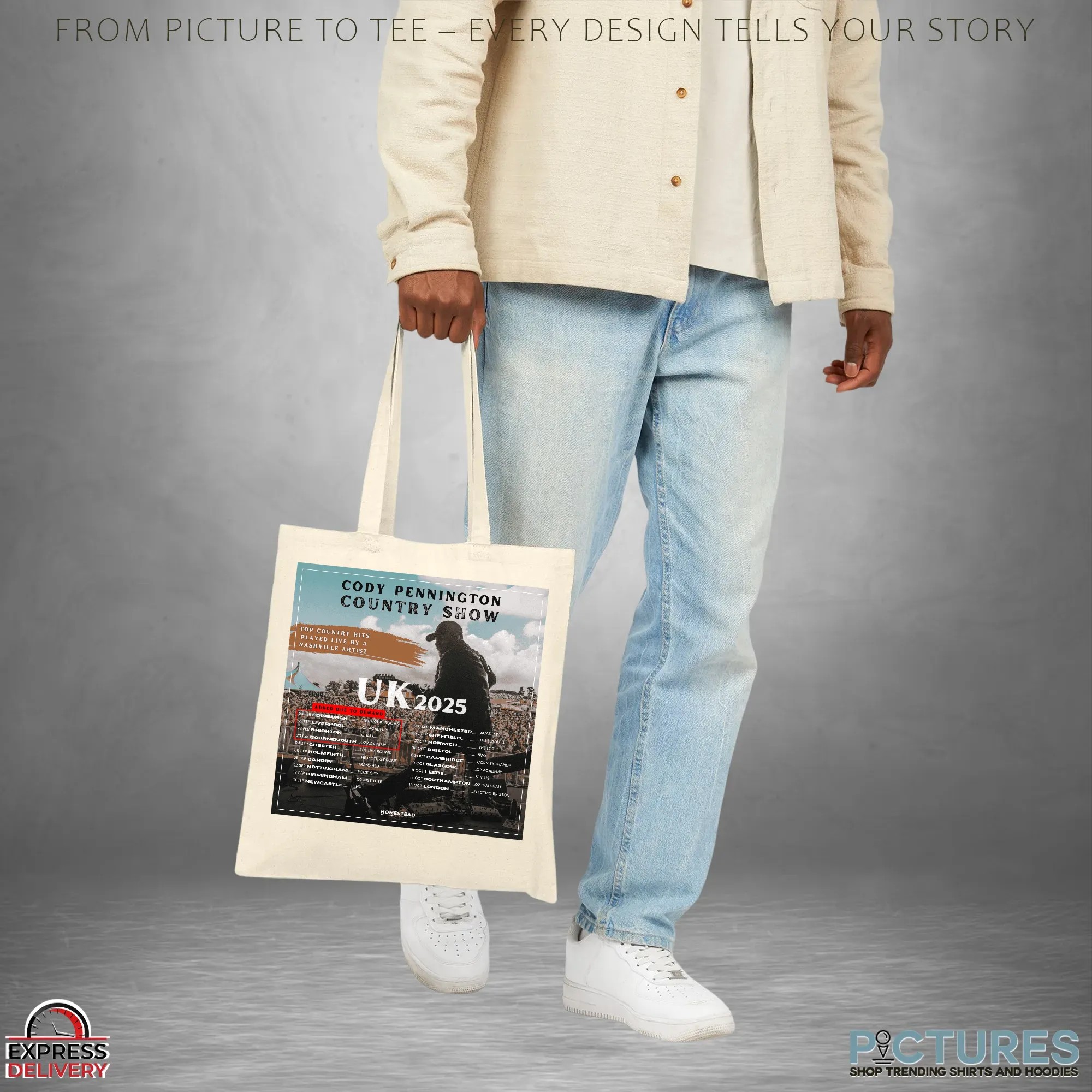 Cody Pennington Country Show UK 2025 Tour Dates Poster T Shirt