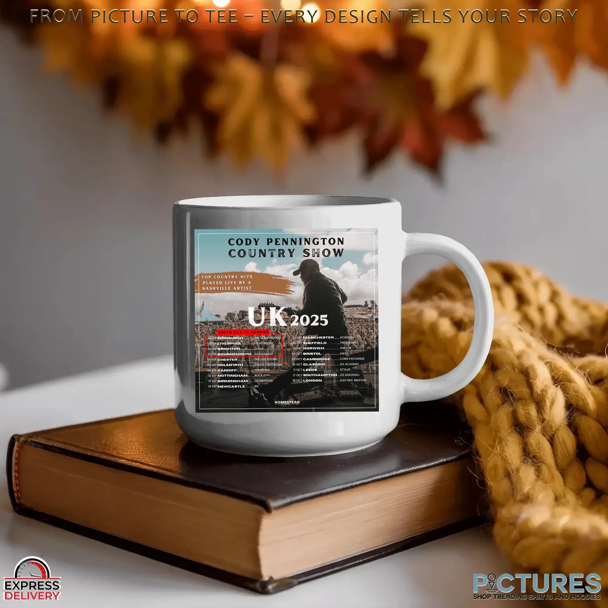 Cody Pennington Country Show UK 2025 Tour Dates Poster T Shirt