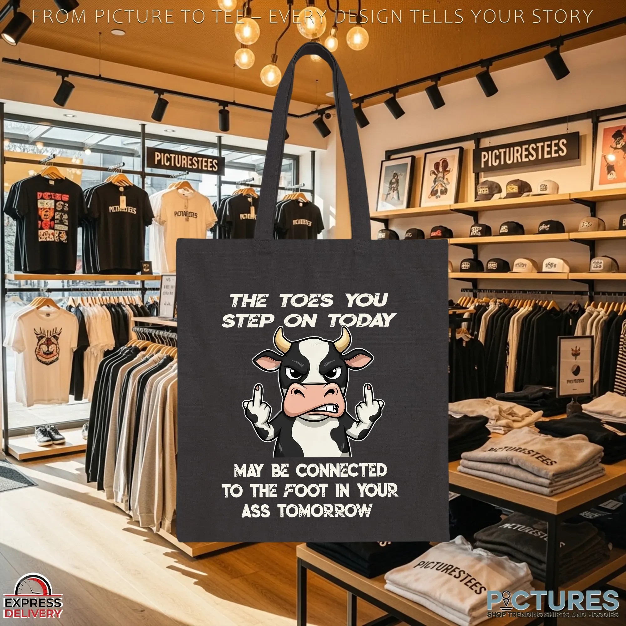Cow The Toes You Step On Today May Be Connected To The Foot In Your Ass Tomorrow Shirt