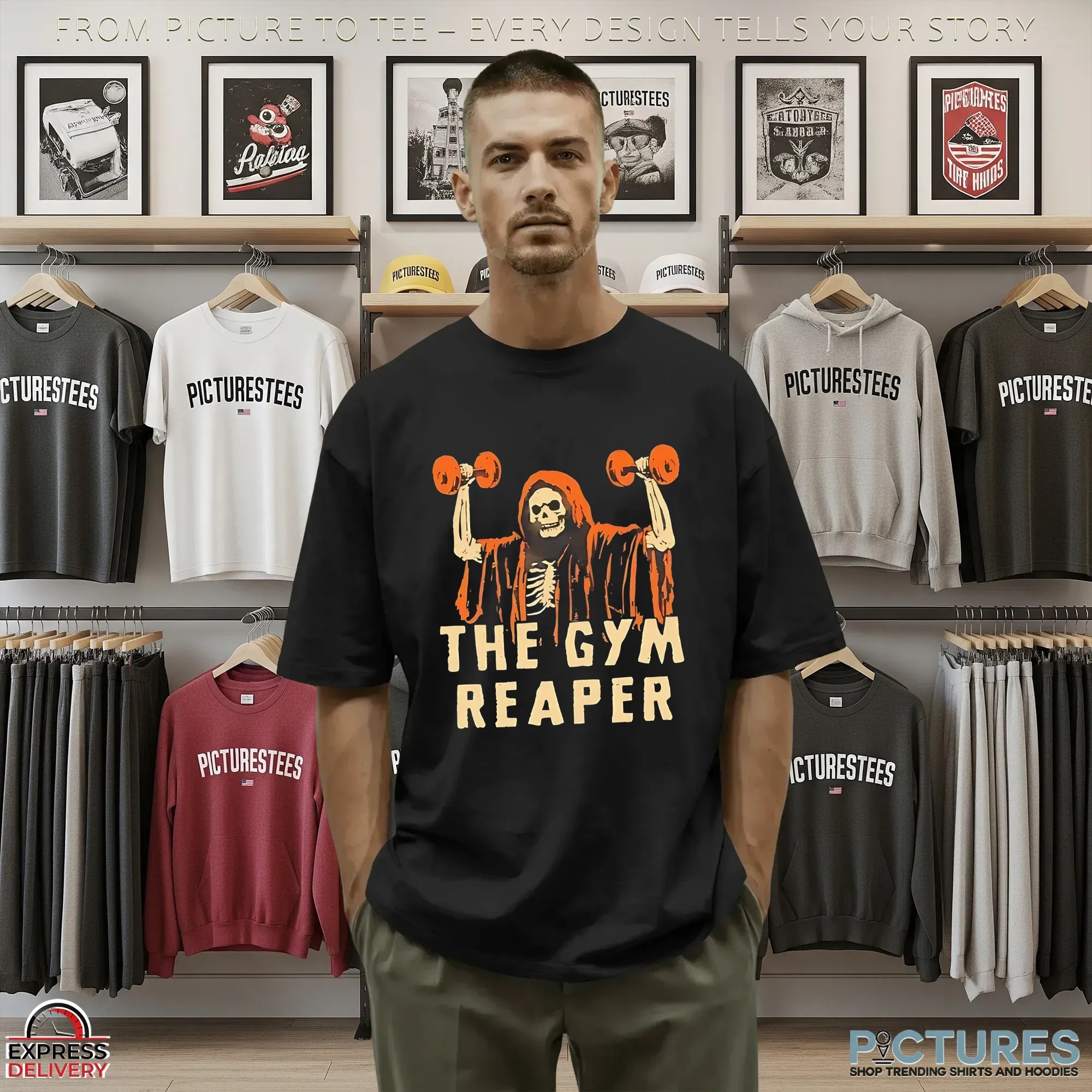 Death The Gym Reaper Halloween shirt