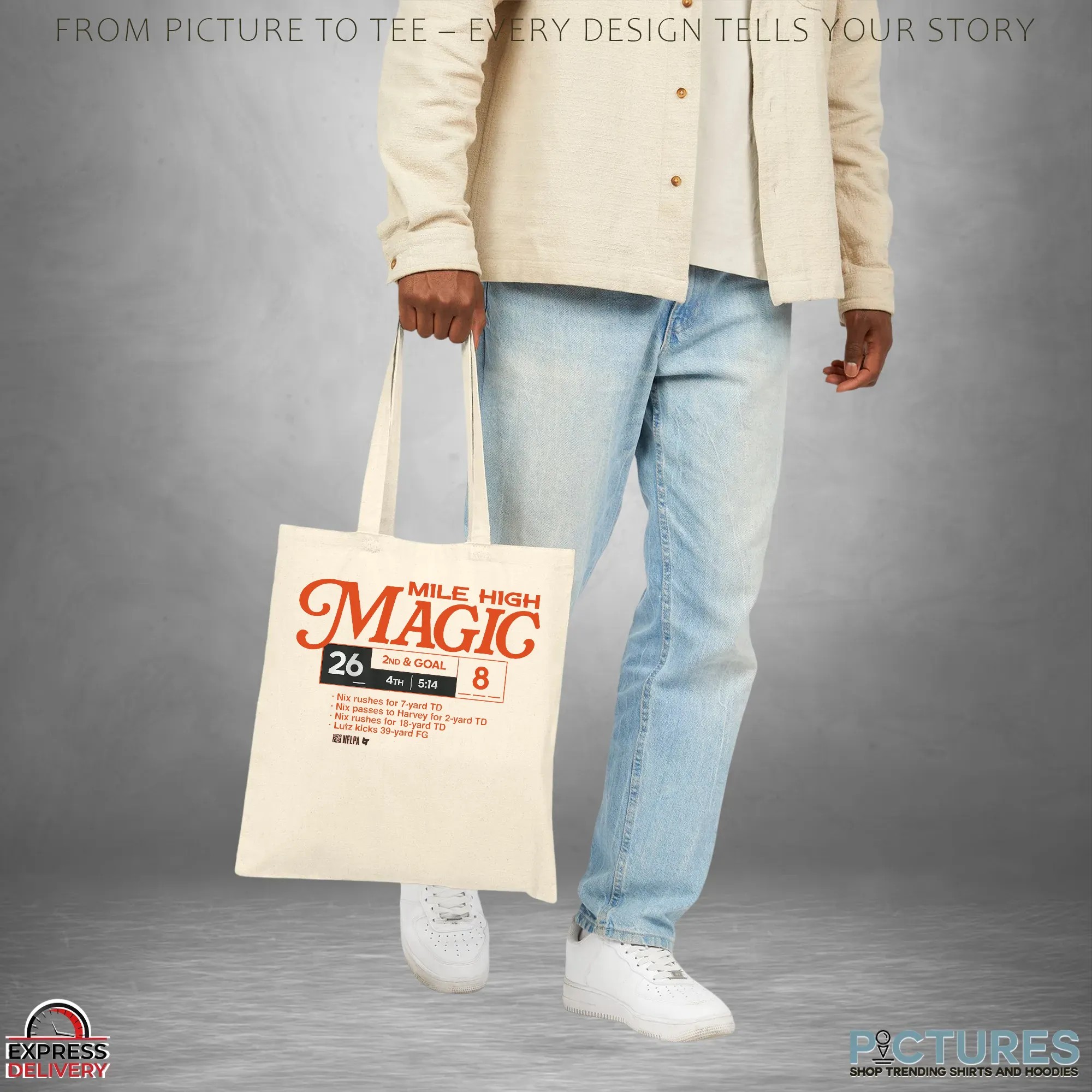 Denver Broncos Football Mile High Magic 26 8 2nd And Goal T Shirt