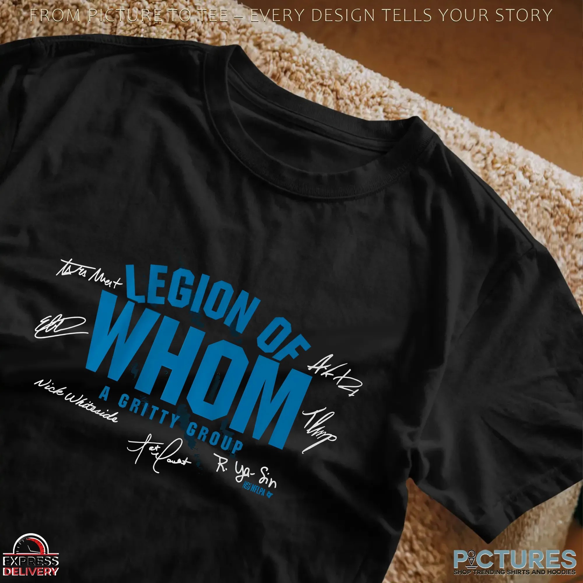 Detroit Lions Football Legion of Whom Signatures T Shirt Detroit Lions Football Legion of Whom Signatures T Shirt