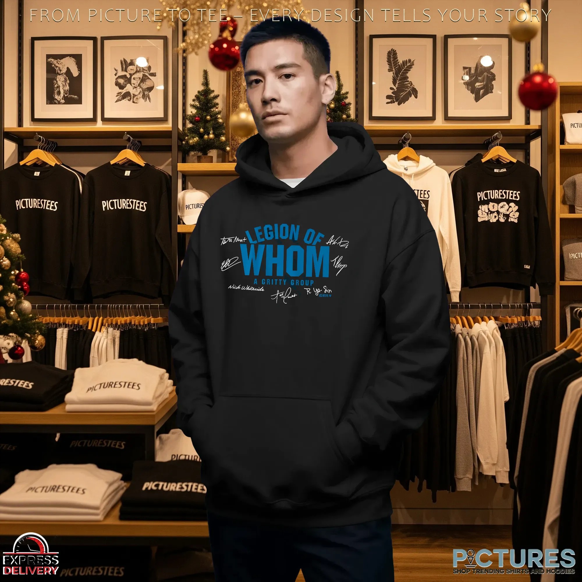 Detroit Lions Football Legion of Whom Signatures T Shirt Detroit Lions Football Legion of Whom Signatures T Shirt