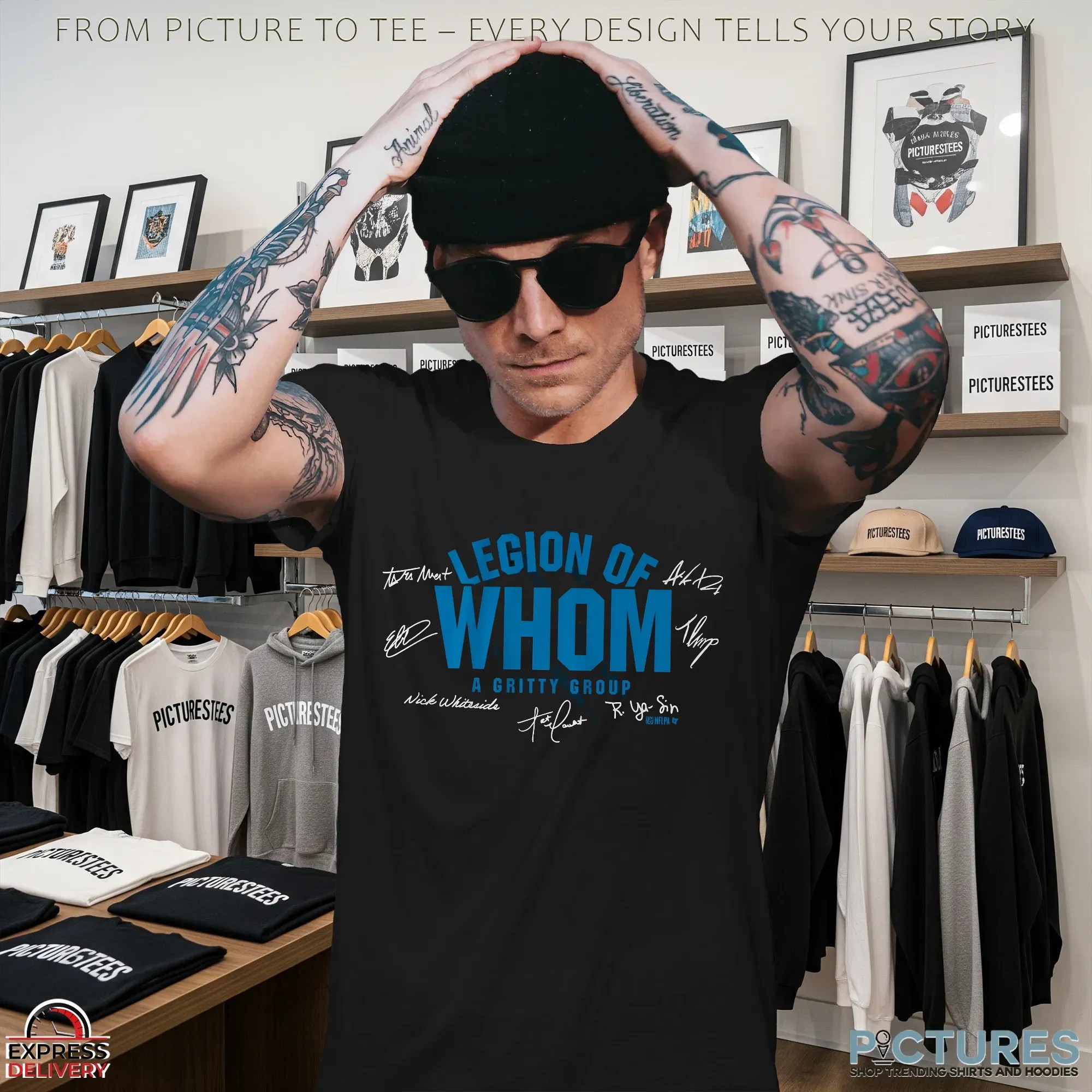 Detroit Lions Football Legion of Whom Signatures T Shirt Detroit Lions Football Legion of Whom Signatures T Shirt
