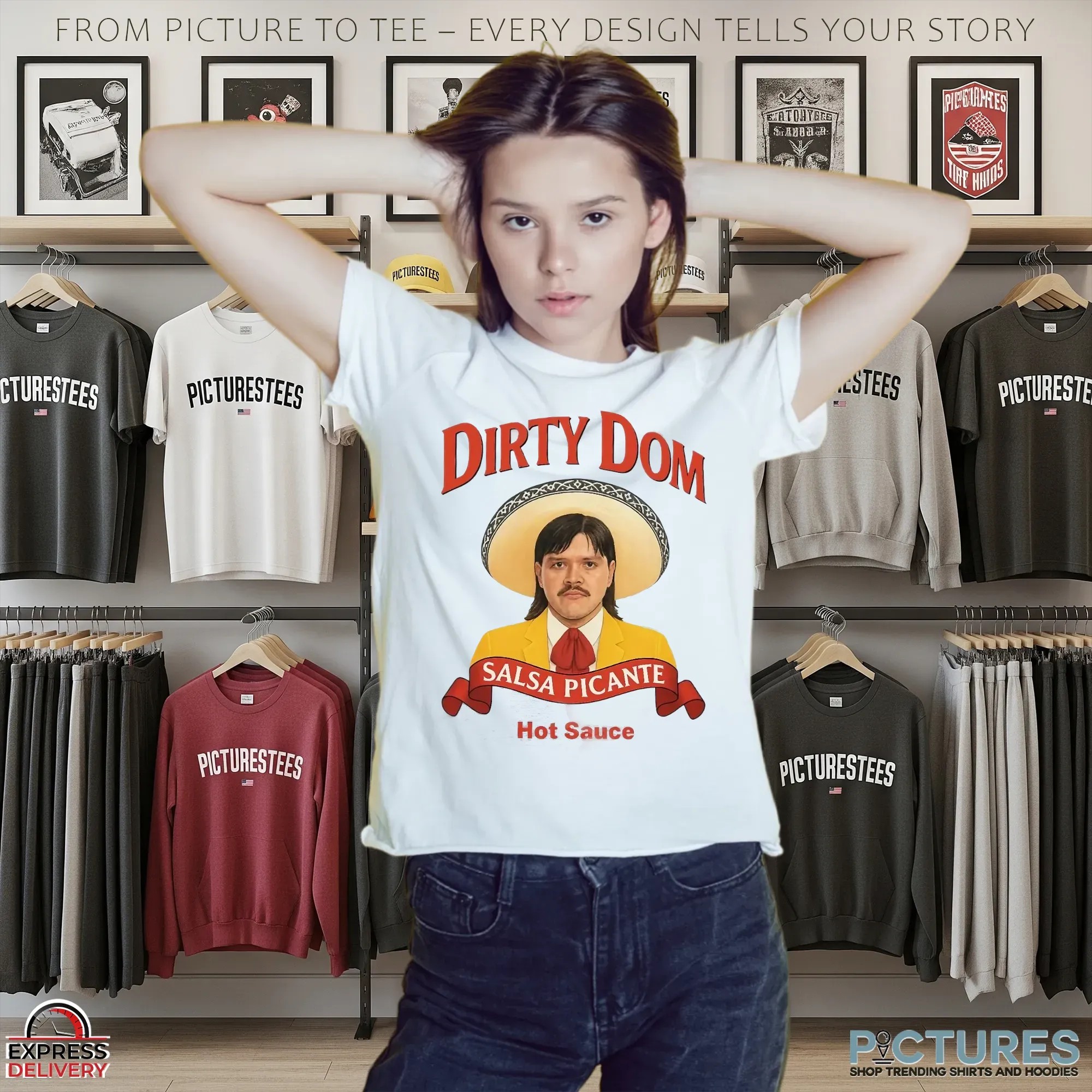 Dirty Dom Tapatio Salsa Picante Hot Sauce Meme T Shirt
