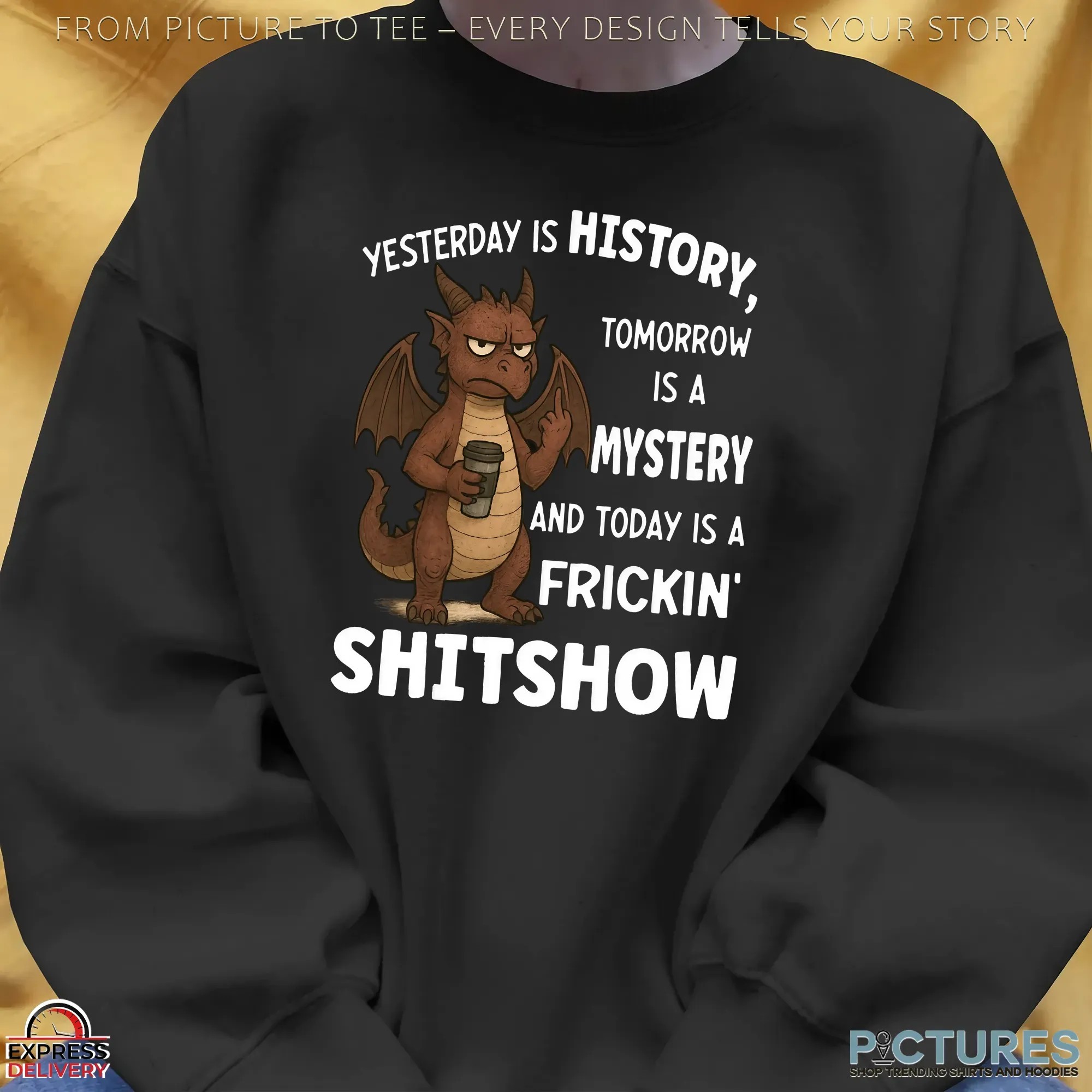 Dragon Yesterday Is History, Tomorrow Is A Mystery And Today Is A Frickin' Shitshow T Shirt