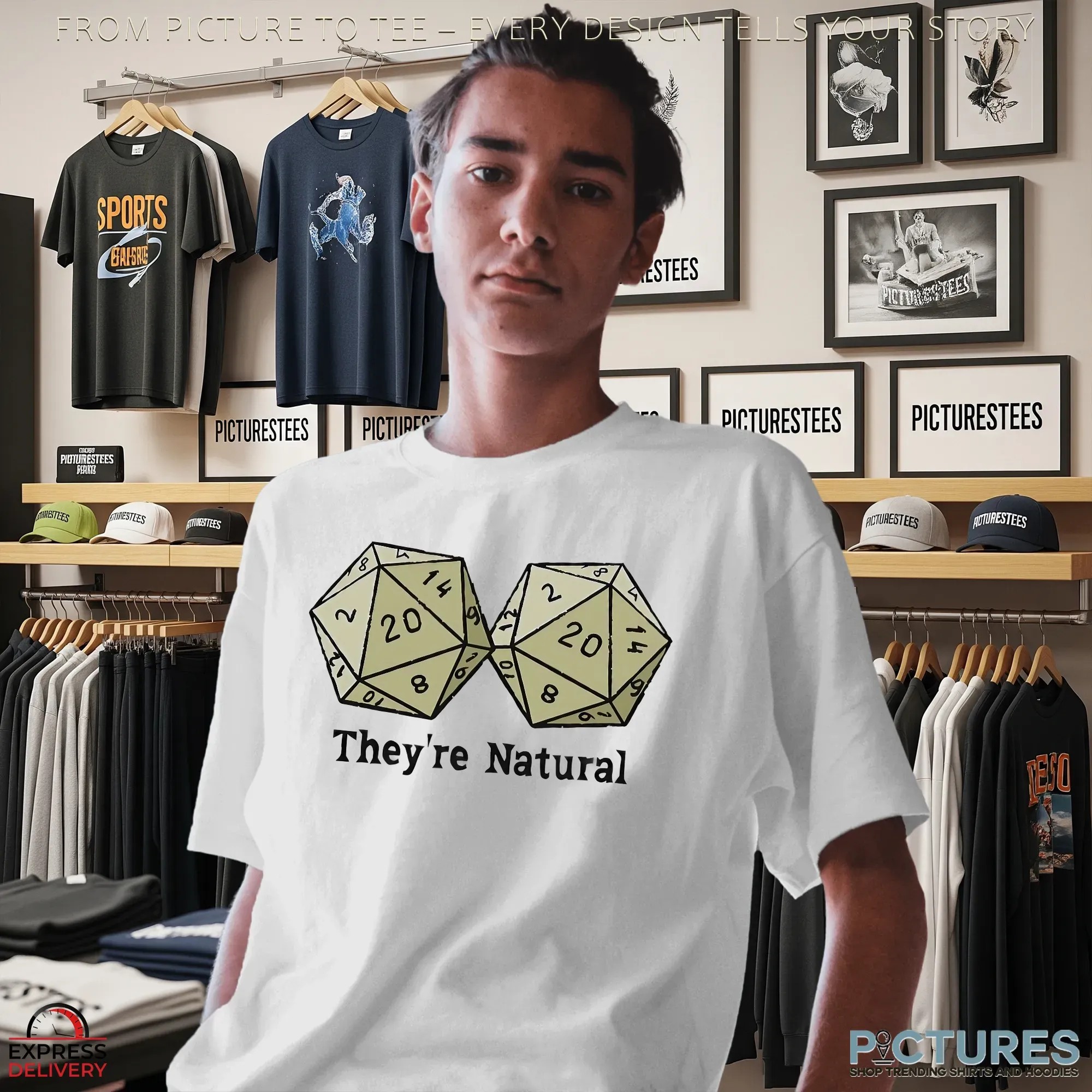 Dungeons and Dragons They’re Natural D20s T Shirt Dungeons and Dragons They’re Natural D20s T Shirt