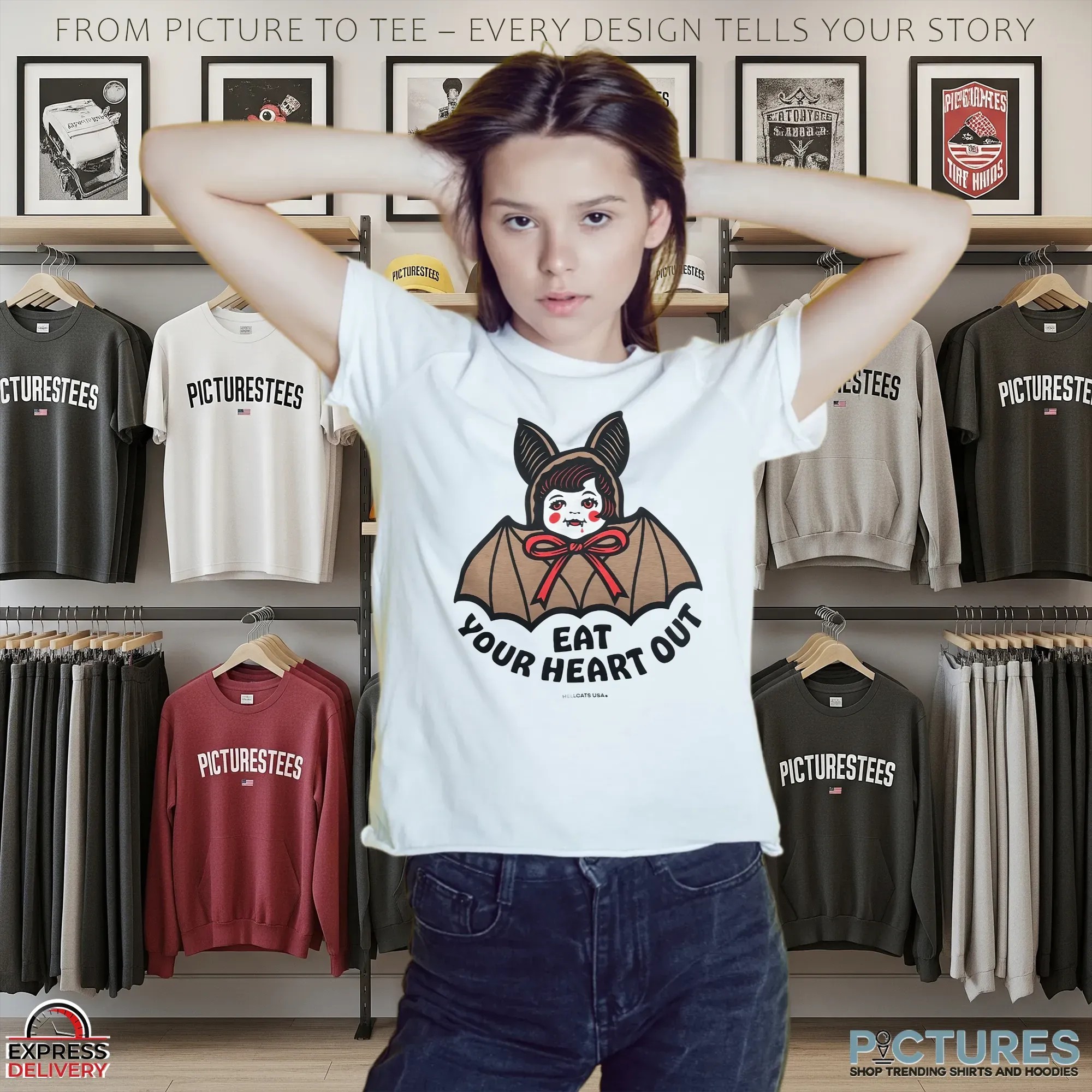 Eat Your Heart Out Cropped T Shirt