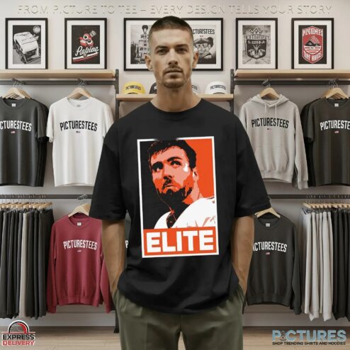 Elite Cin Joe Flacco Cincinnati Bengals NFL Graphic Portrait T Shirt