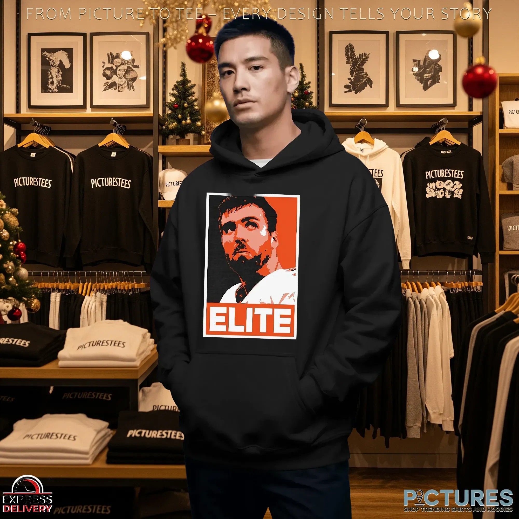 Elite Cin Joe Flacco Cincinnati Bengals NFL Graphic Portrait T Shirt Elite Cin Joe Flacco Cincinnati Bengals NFL Graphic Portrait T Shirt