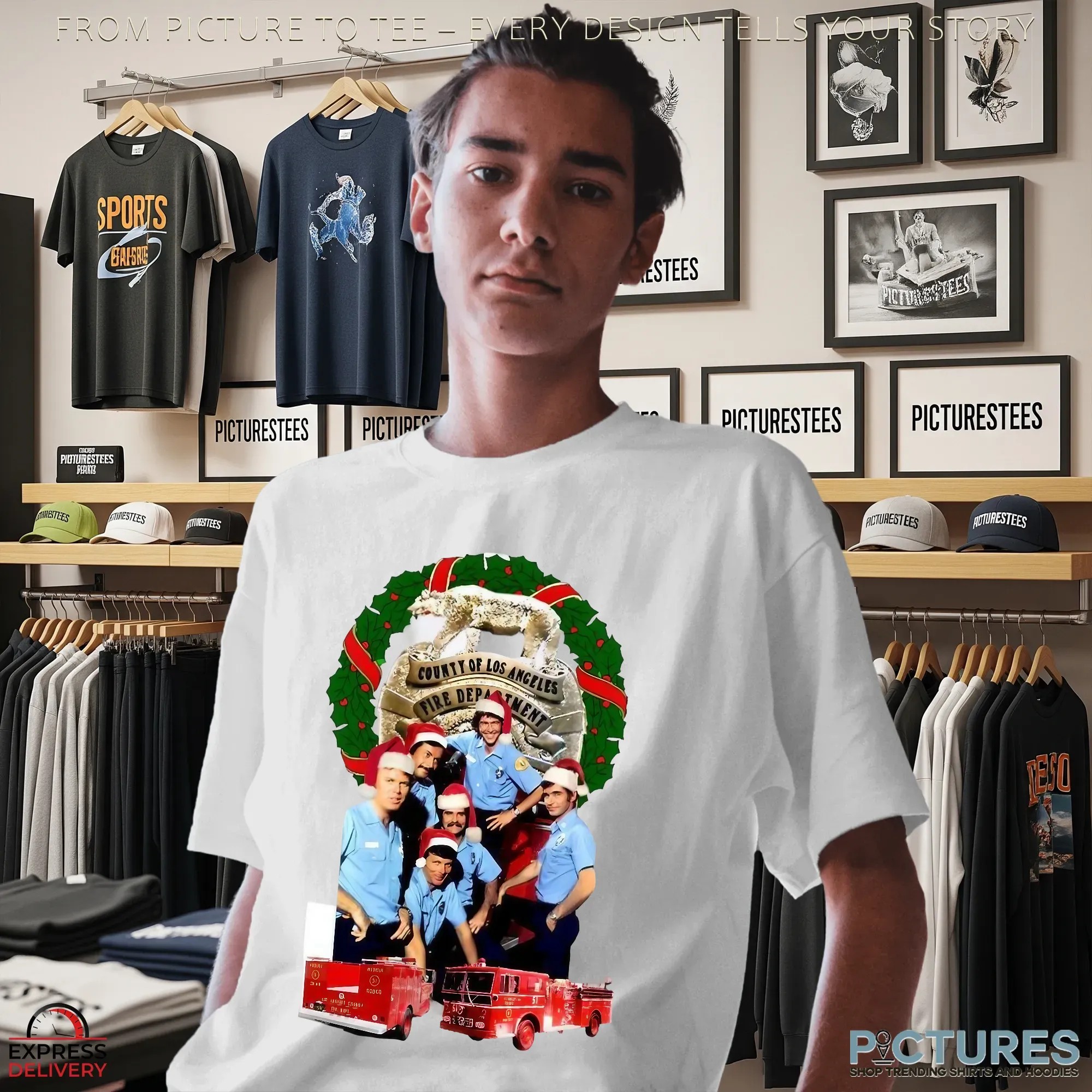 Emergency Christmas Graphic T Shirt Emergency Christmas Graphic T Shirt
