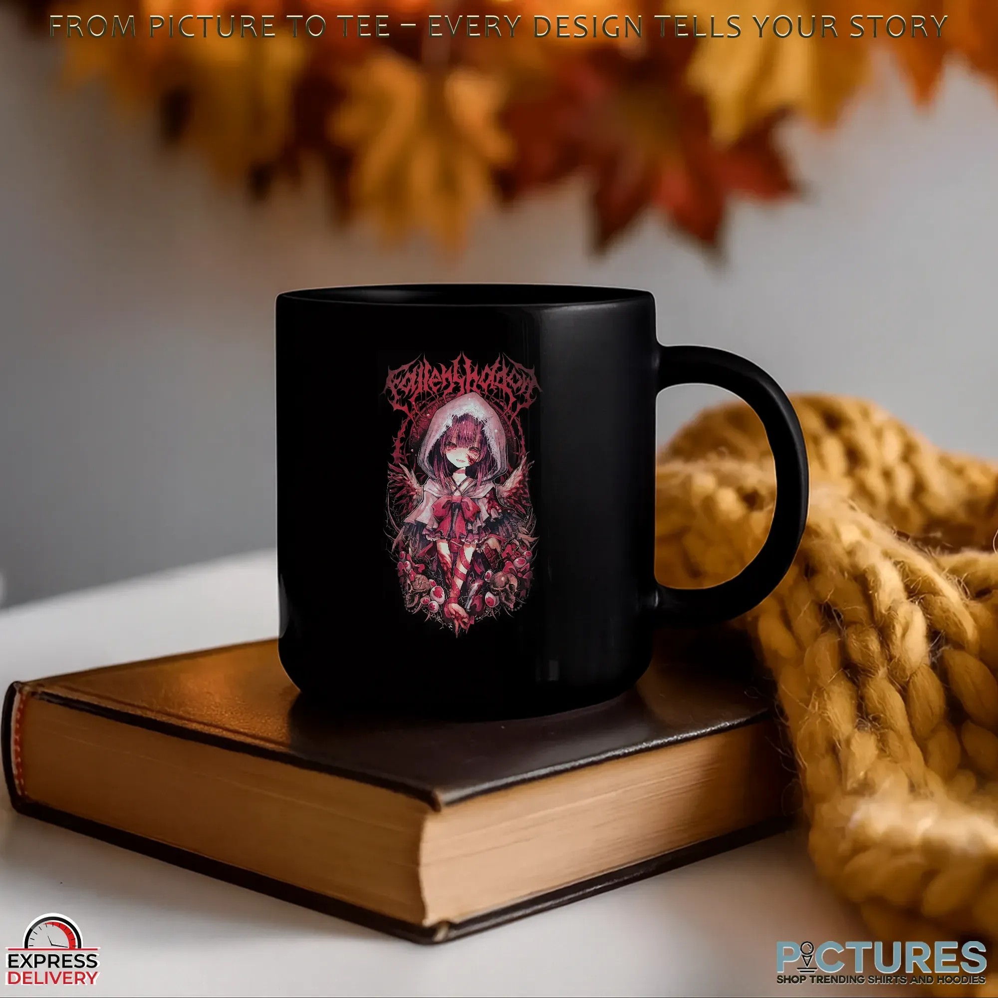 Fallenshadow Shondo Vtuber Gothic Anime Horror Metal T Shirt