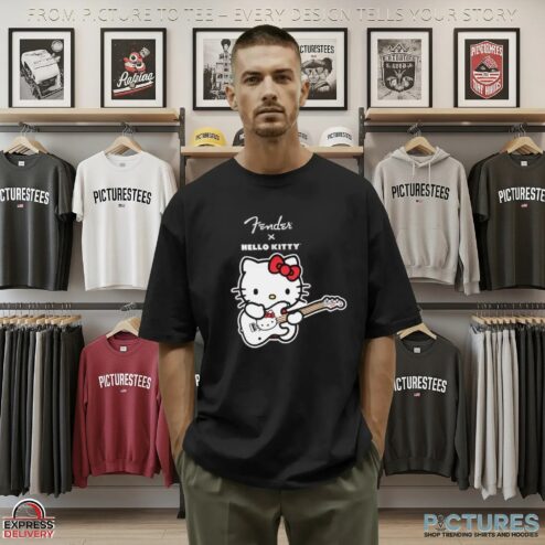 Fender x Hello Kitty Guitar T Shirt