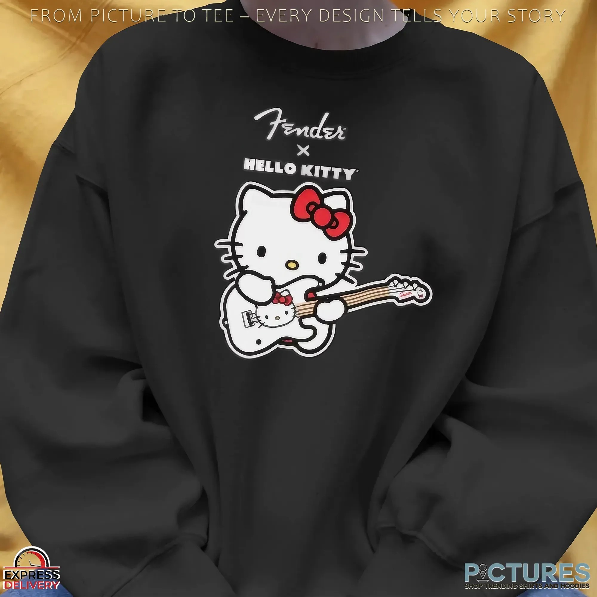 Fender x Hello Kitty Guitar T Shirt Fender x Hello Kitty Guitar T Shirt