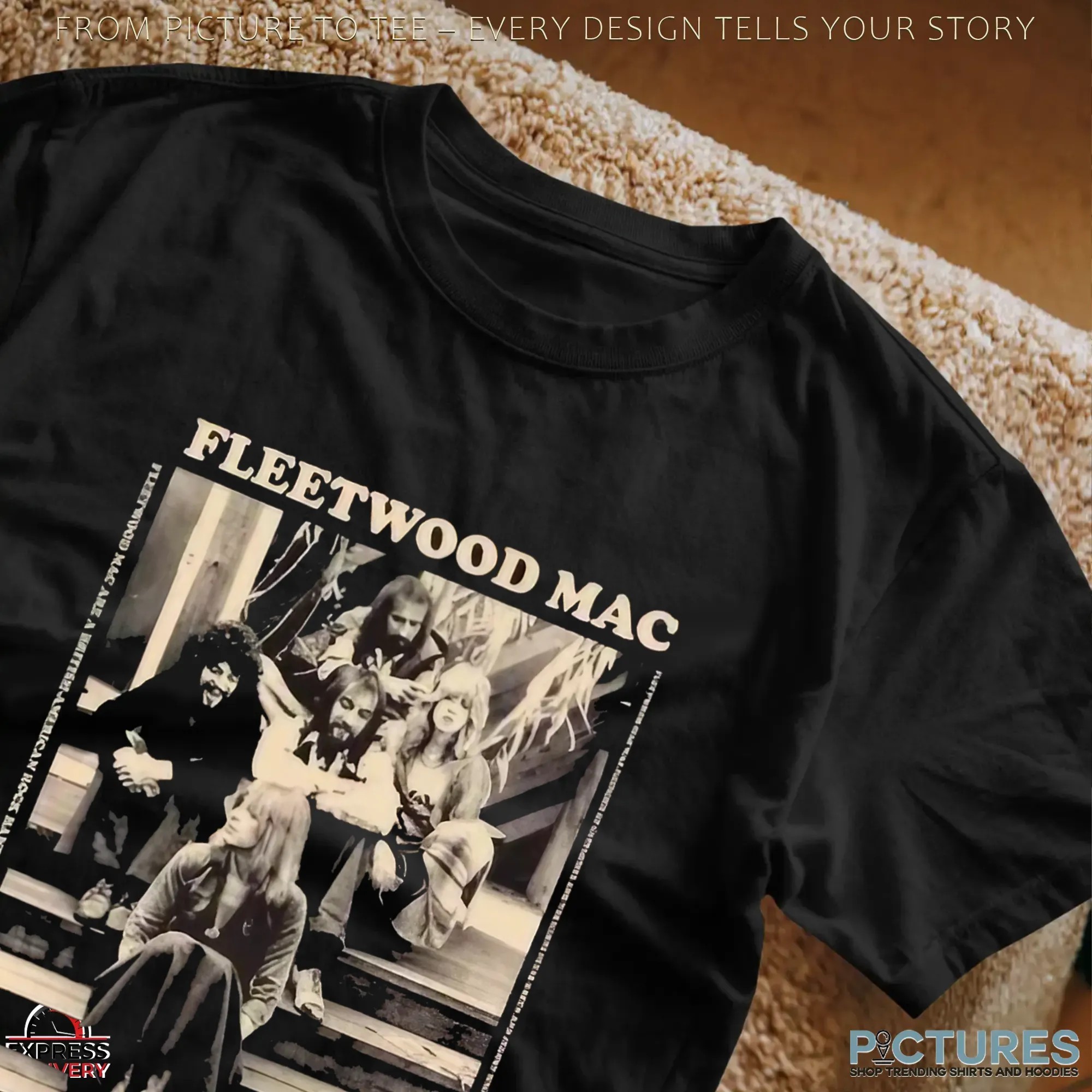 Fleetwood Mac Vintage Band Photo Classic Rock Parody Shirt