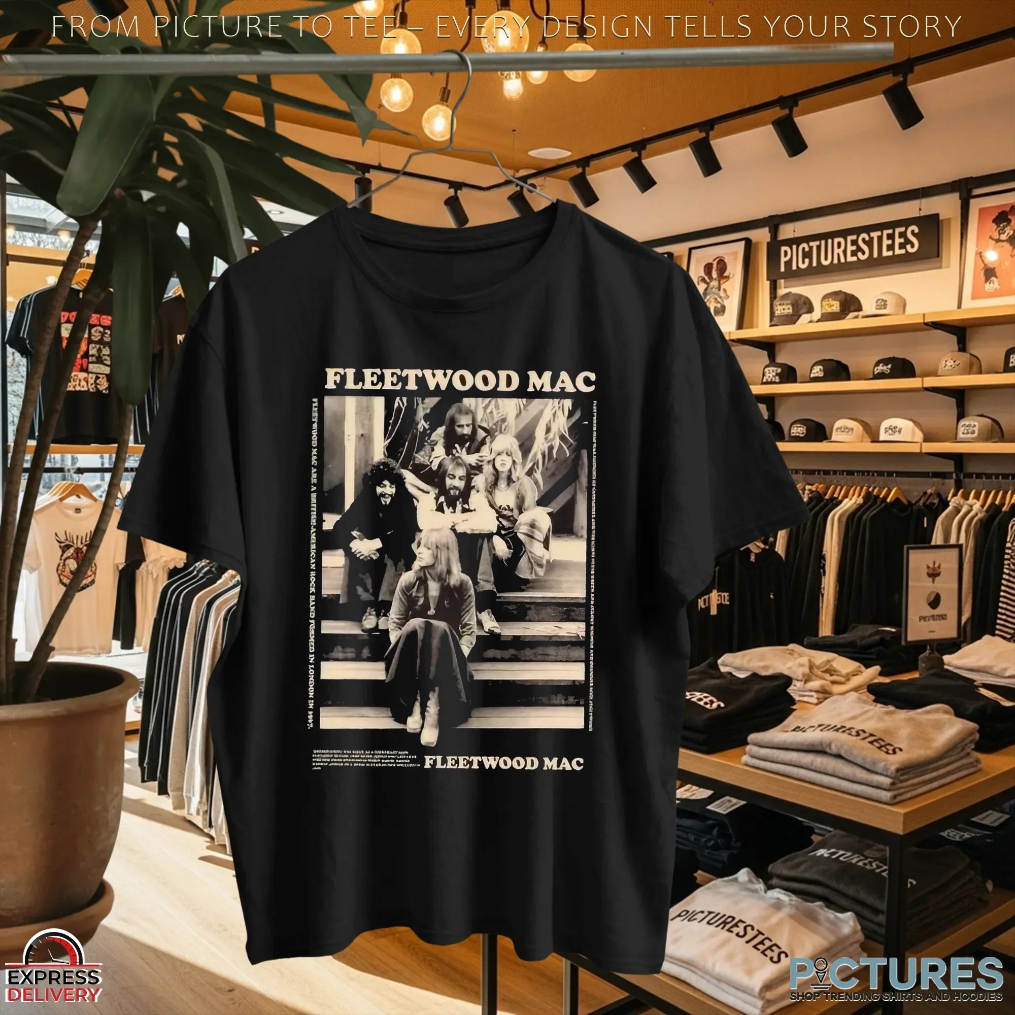 Fleetwood Mac Vintage Band Photo Classic Rock Parody Shirt