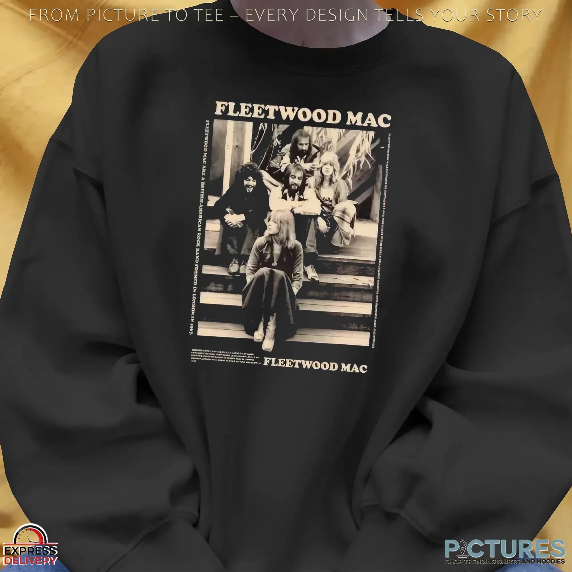 Fleetwood Mac Vintage Band Photo Classic Rock Parody Shirt
