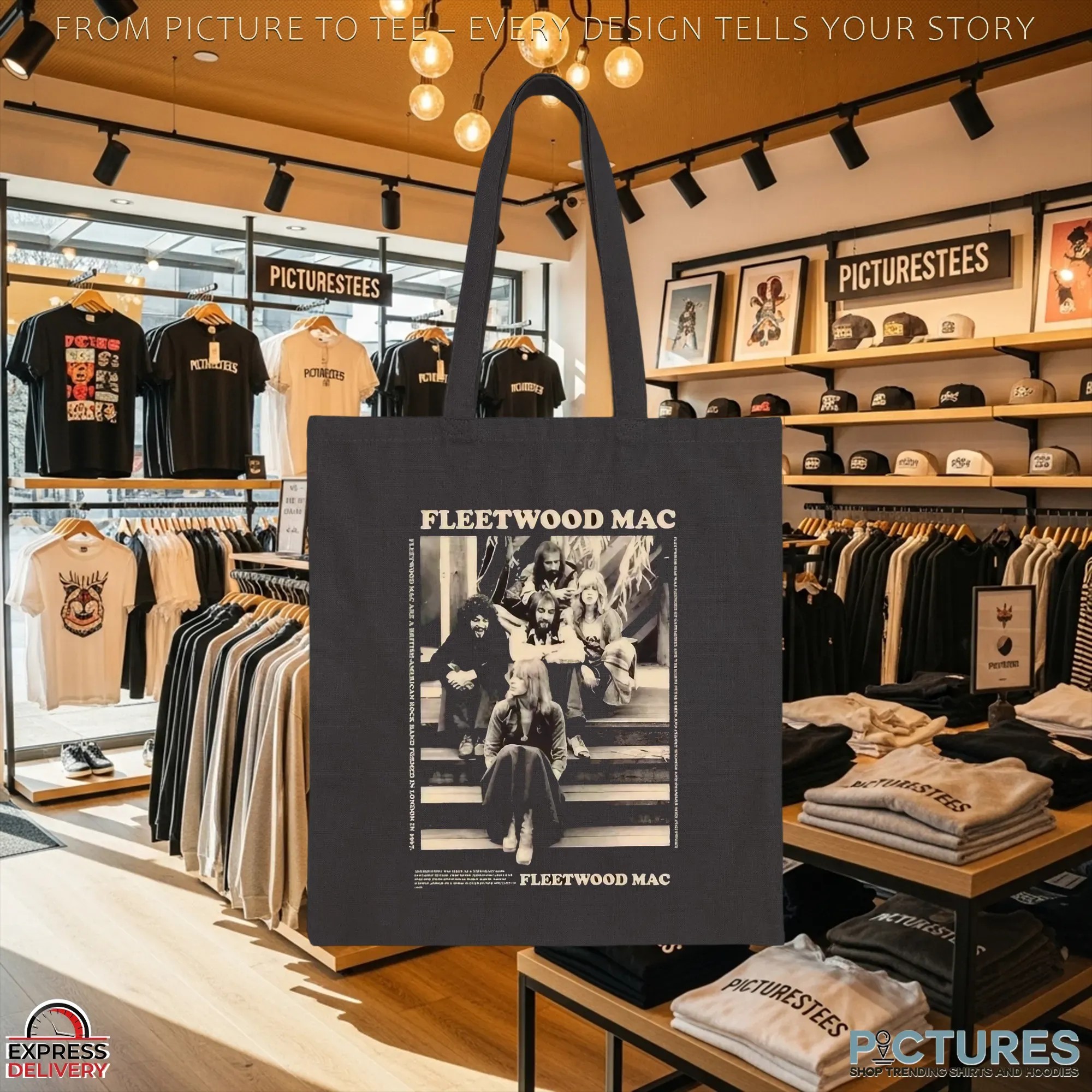Fleetwood Mac Vintage Band Photo Classic Rock Parody Shirt