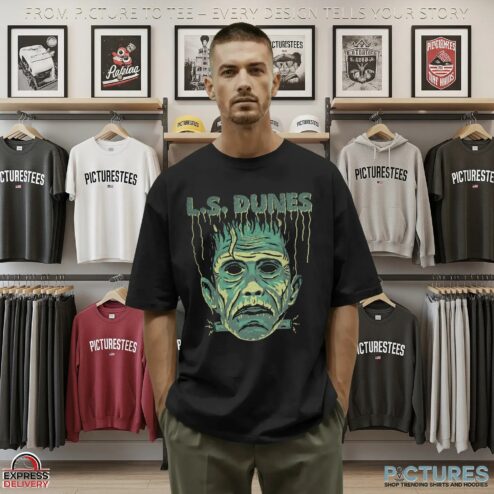Frankenstein Live L S Dunes Halloween T Shirt