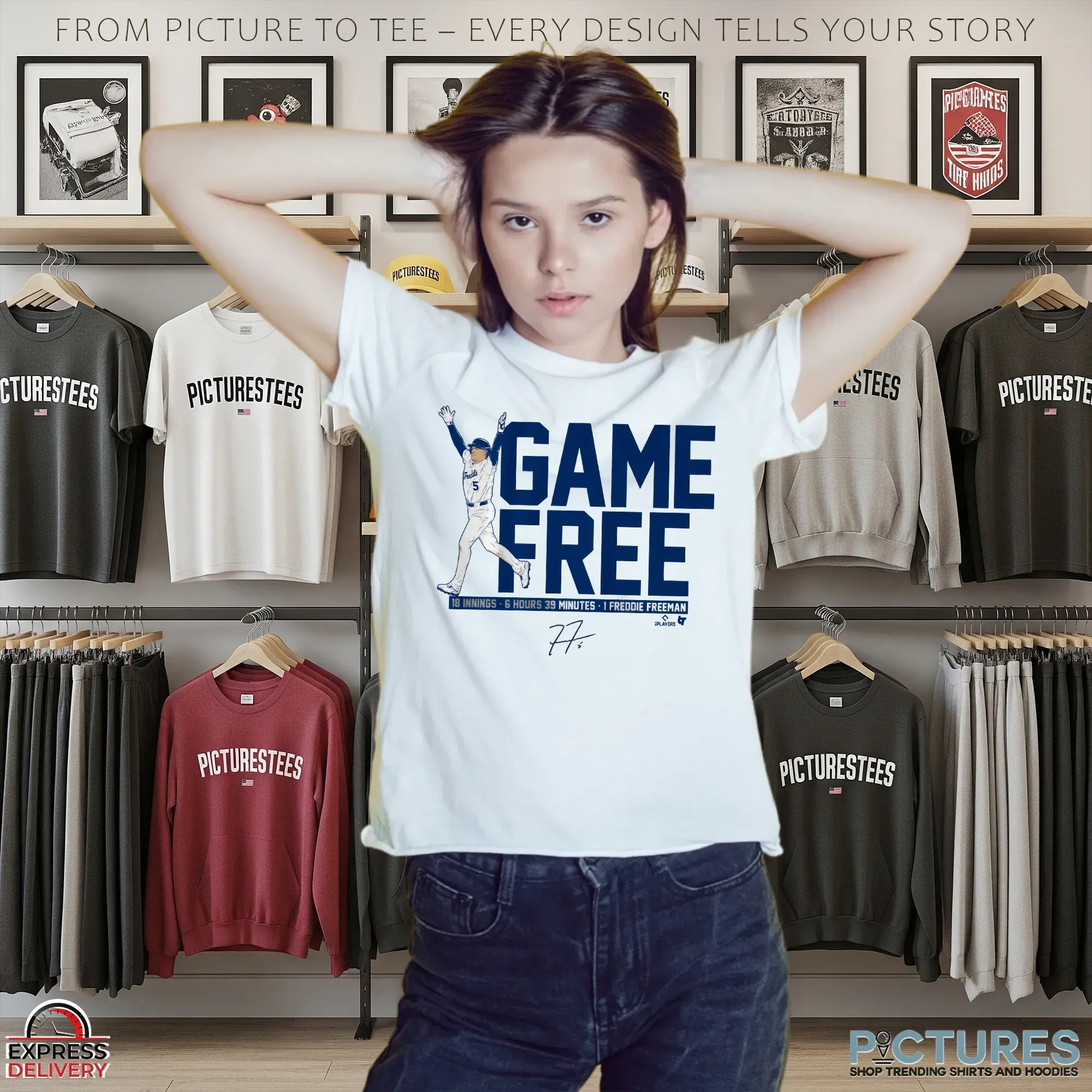 Freddie Freeman Game Free 18 Innings 6 Hours 39 Minutes 1 Freddie Freeman T Shirt