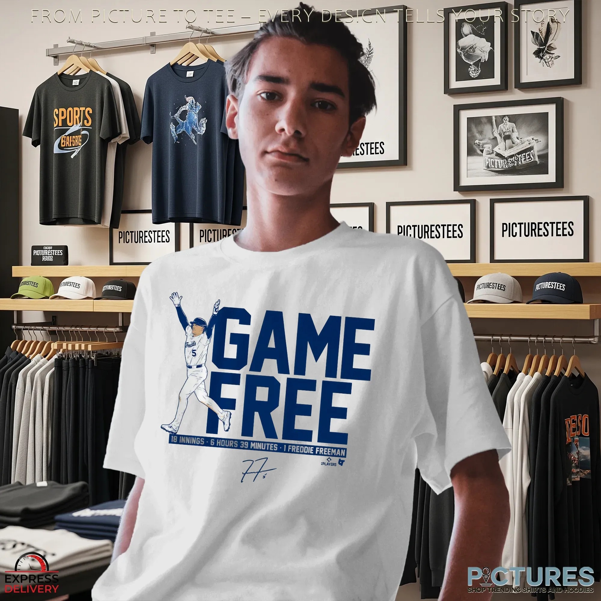 Freddie Freeman Game Free 18 Innings 6 Hours 39 Minutes 1 Freddie Freeman T Shirt Freddie Freeman Game Free 18 Innings 6 Hours 39 Minutes 1 Freddie Freeman T Shirt