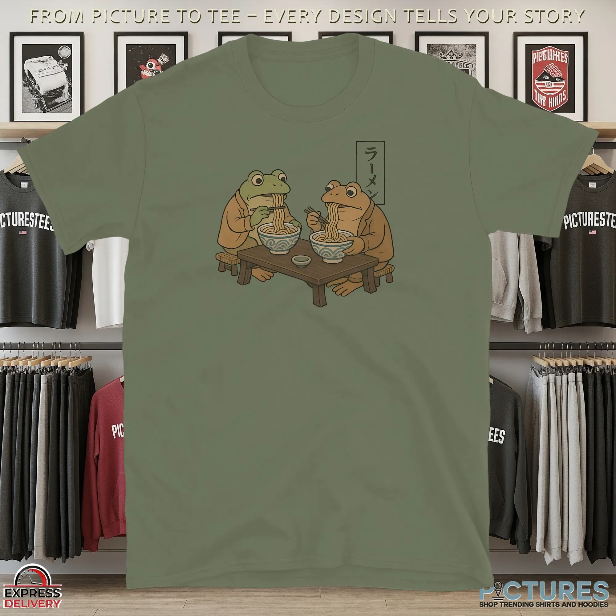 Frog and Toad Ramen T Shirt