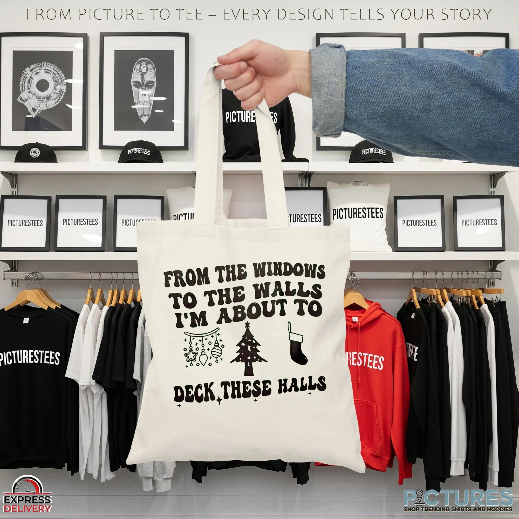 From The Windows To The Walls I'm About To Deck These Halls Christmas T Shirt