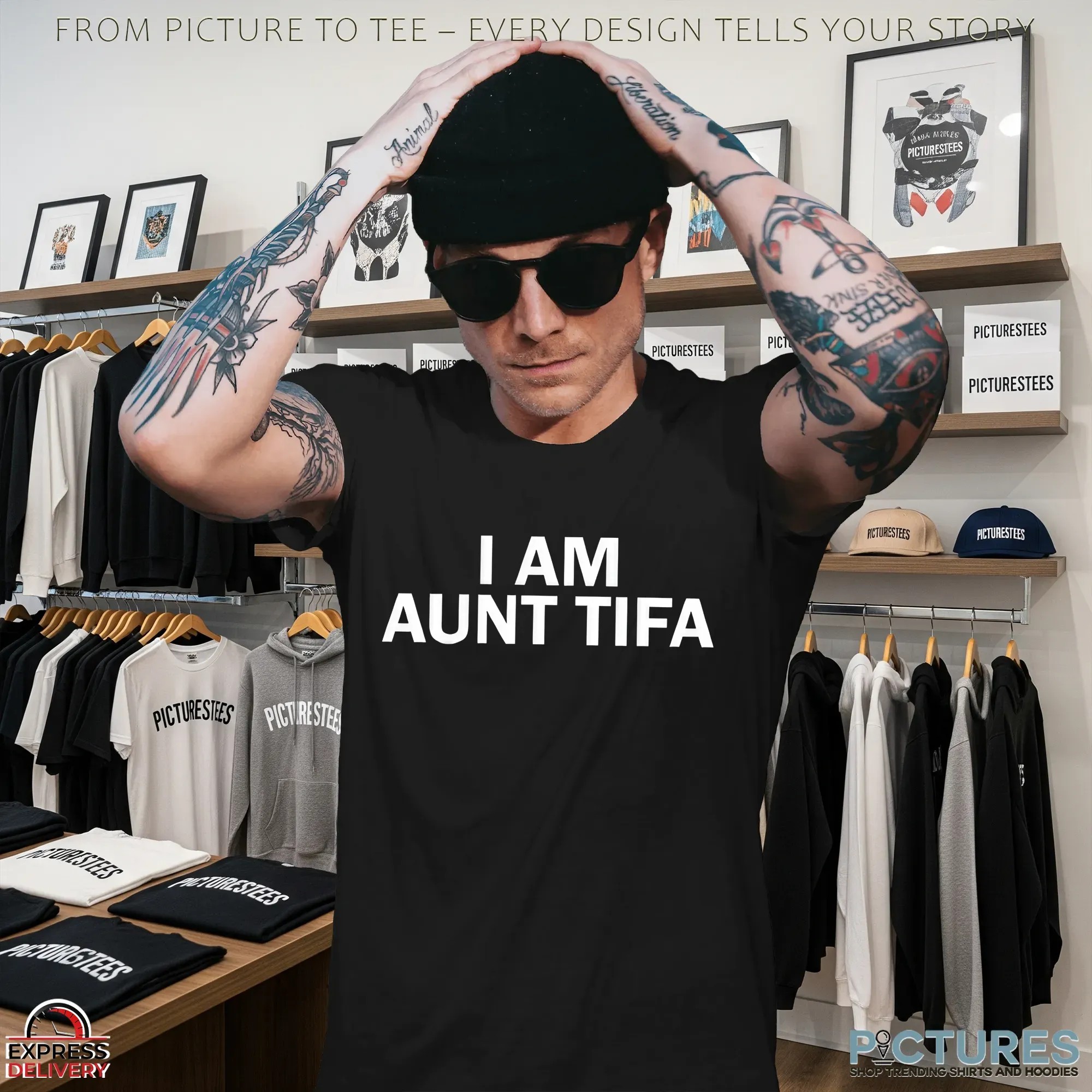 Funny I Am Aunt Tifa Protest T Shirt