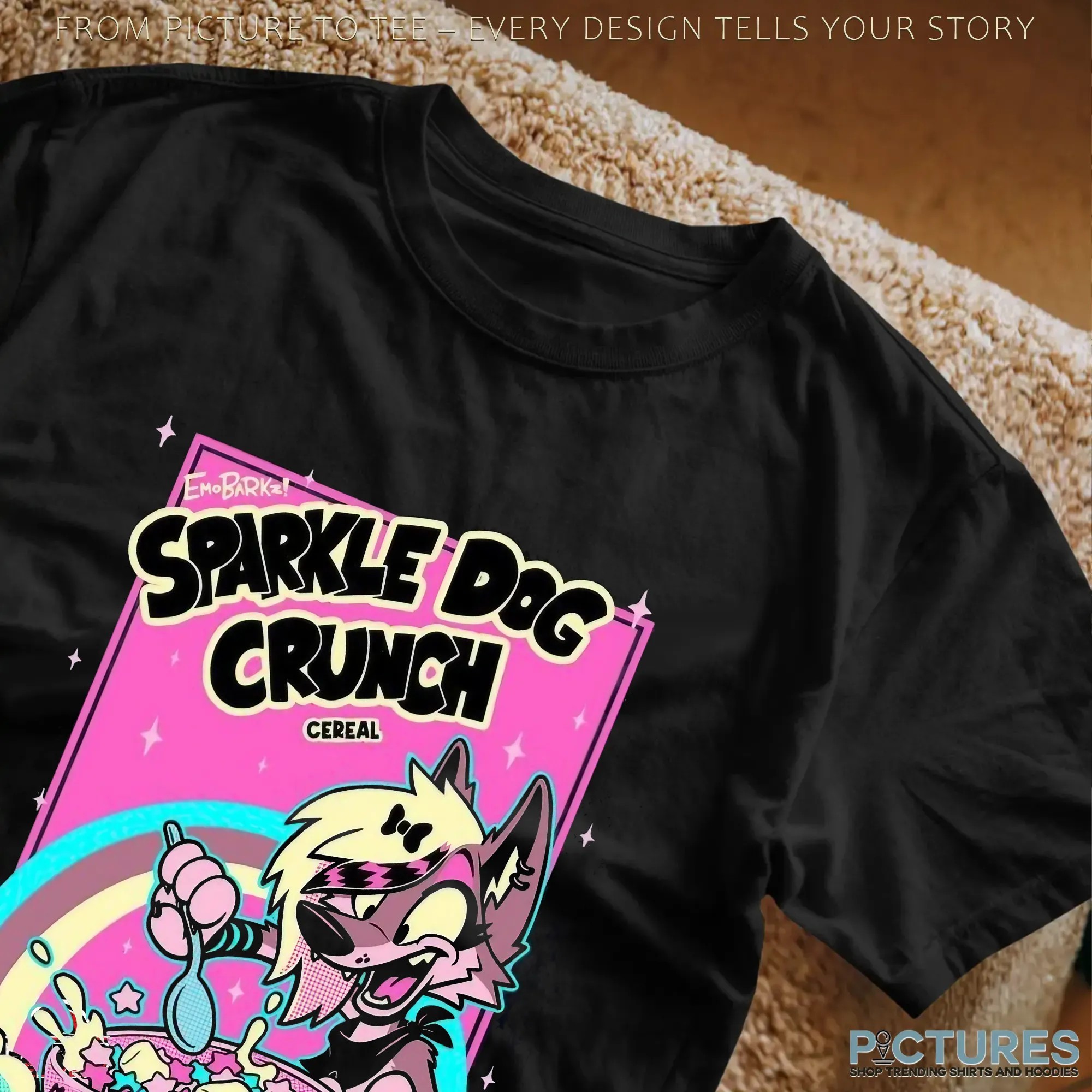Furry Sparkle Dog Crunch Cereal Made With 100 Percent Cringe Meme T Shirt
