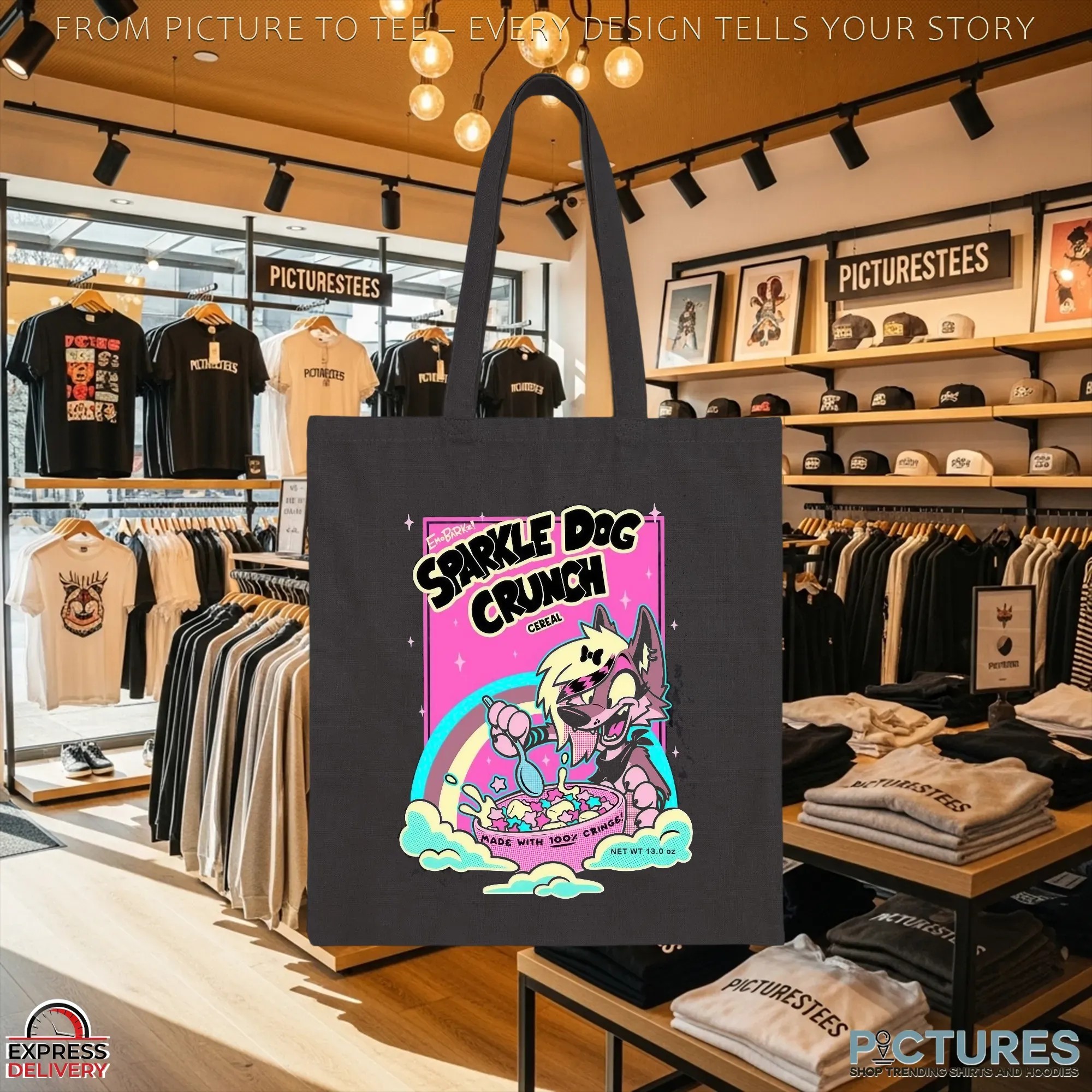 Furry Sparkle Dog Crunch Cereal Made With 100 Percent Cringe Meme T Shirt