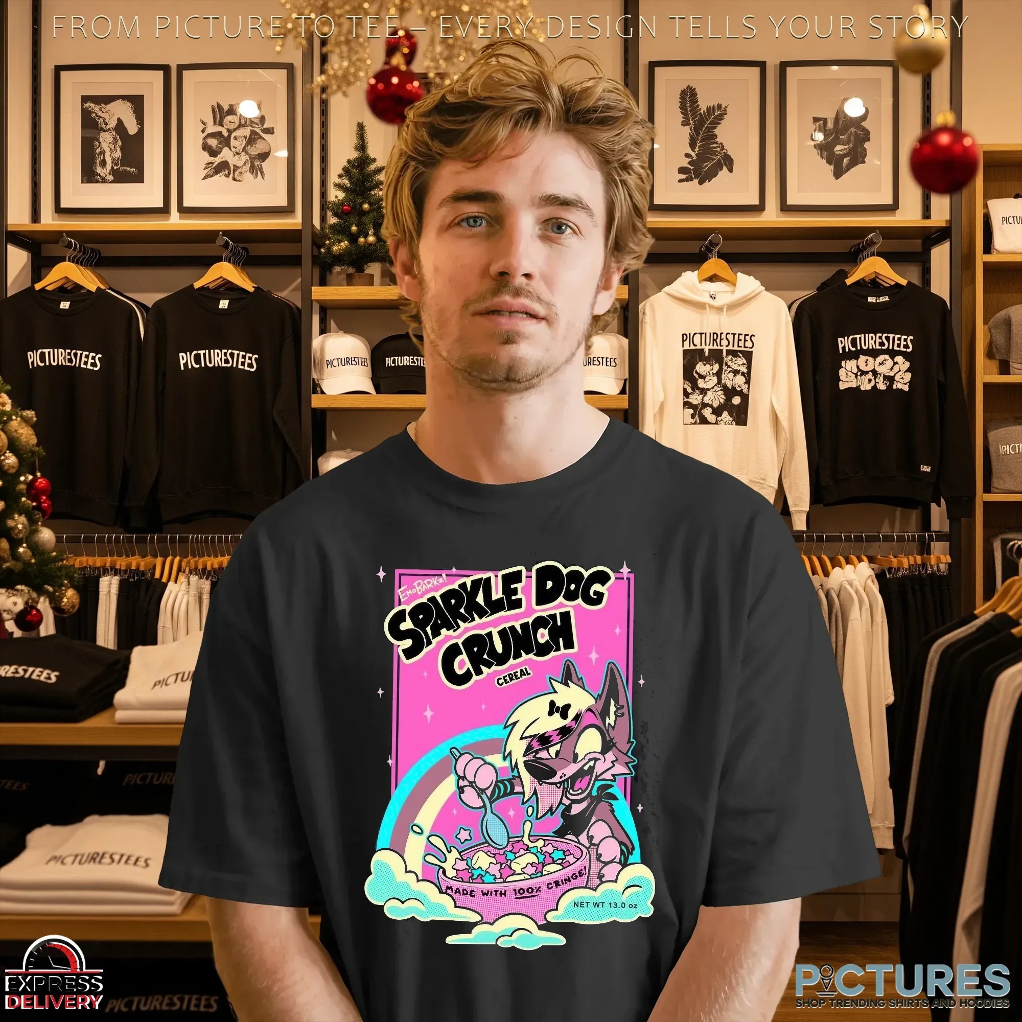 Furry Sparkle Dog Crunch Cereal Made With 100 Percent Cringe Meme T Shirt