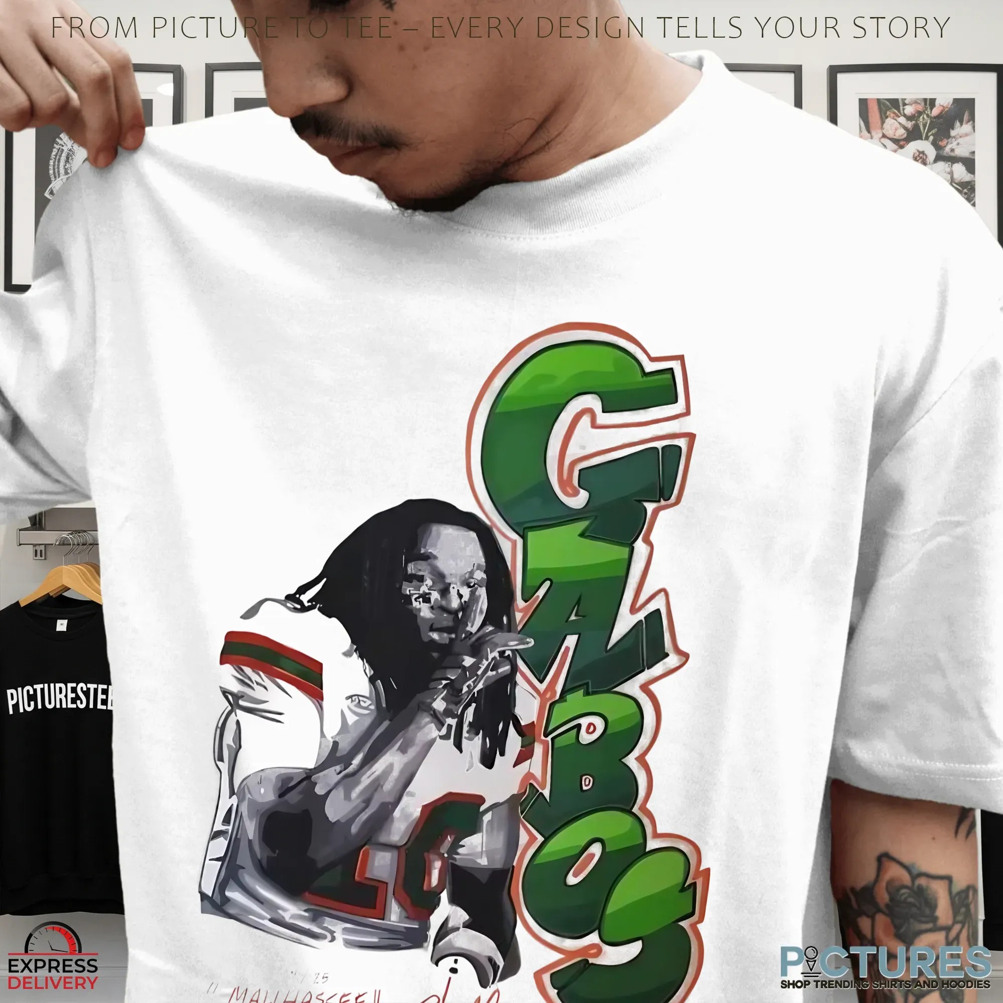 Gabos Malachi Toney Malihassee Miami Hurricanes Signature T Shirt Gabos Malachi Toney Malihassee Miami Hurricanes Signature T Shirt