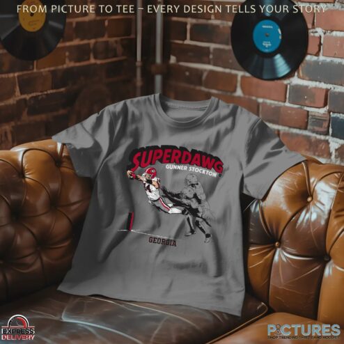Georgia Bulldogs Football Super Gunner Stockton T Shirt