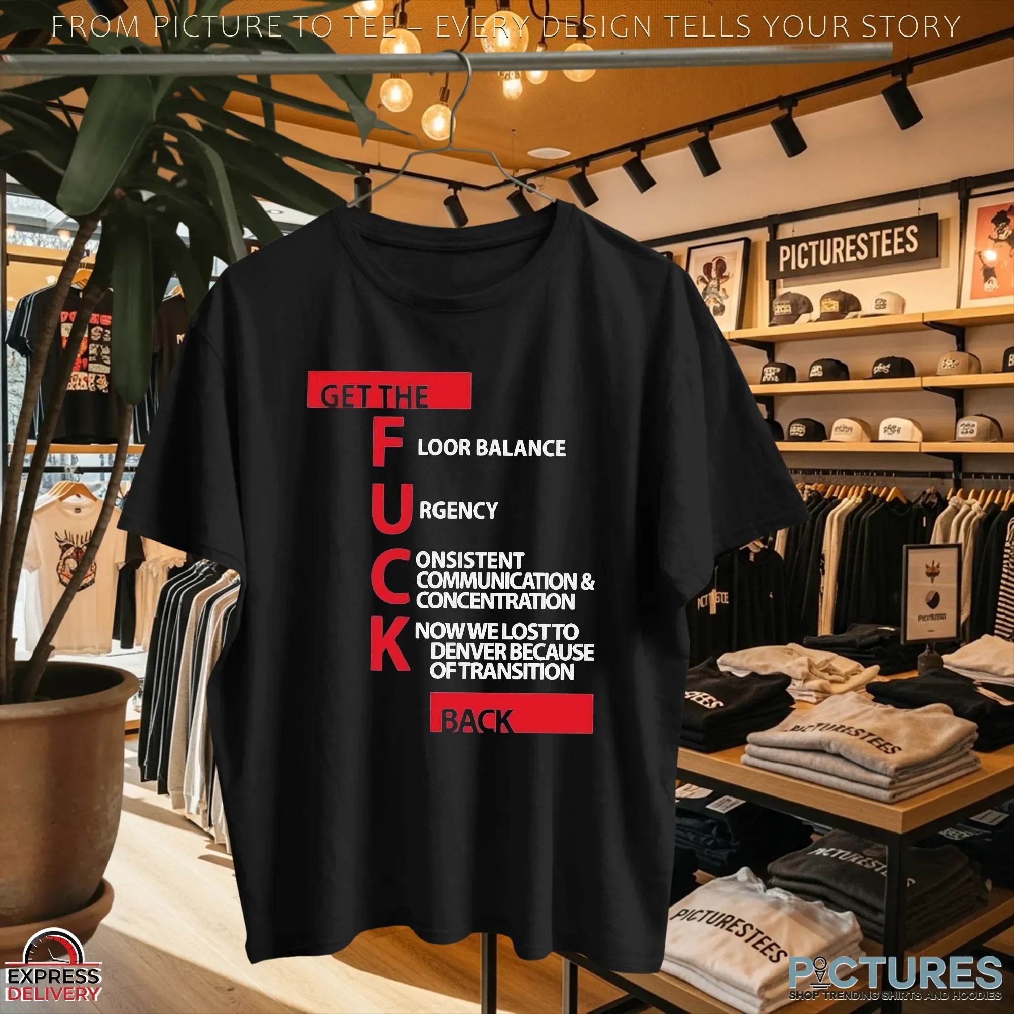 Get the Floor balance Urgency Consistent communication & concentration Know we lost to denver because of transition shirt