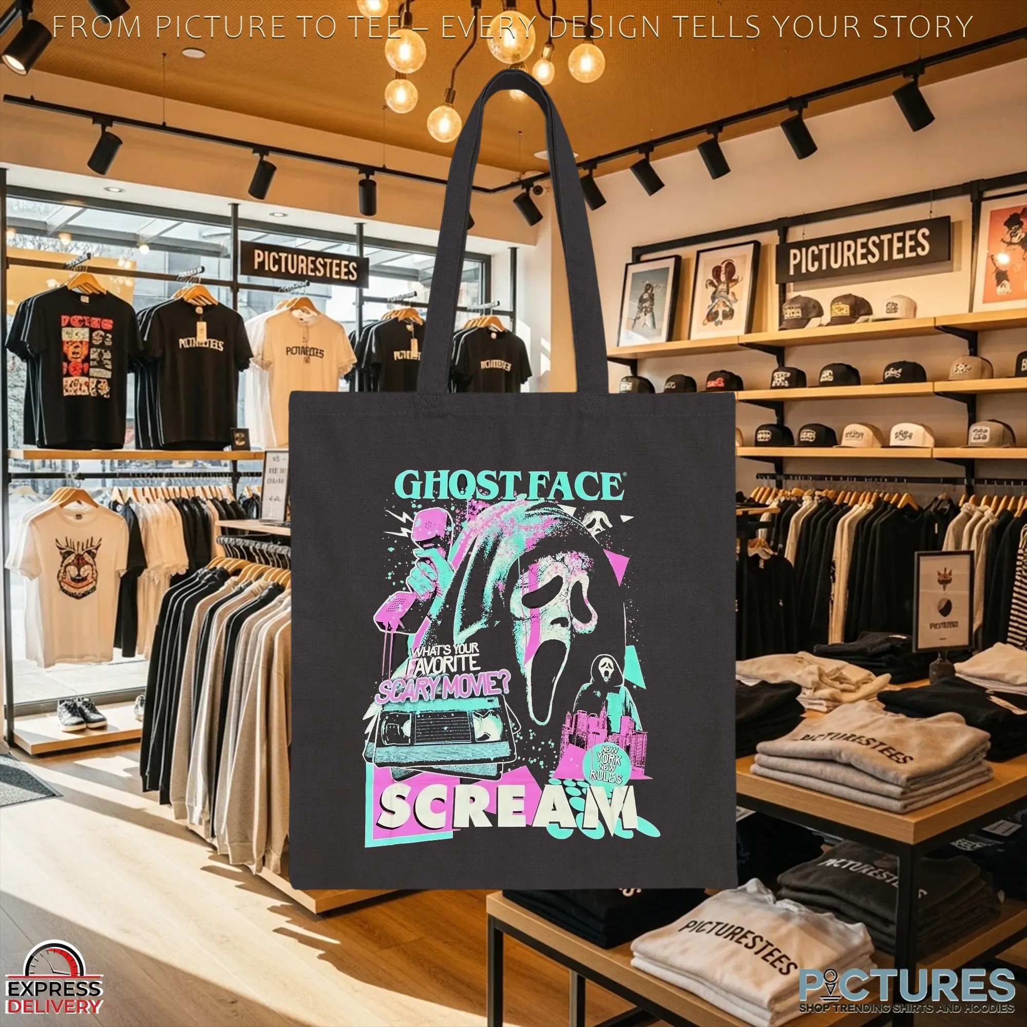 GhostFace Scream Halloween Horror Movie Vintage 1996 T Shirt
