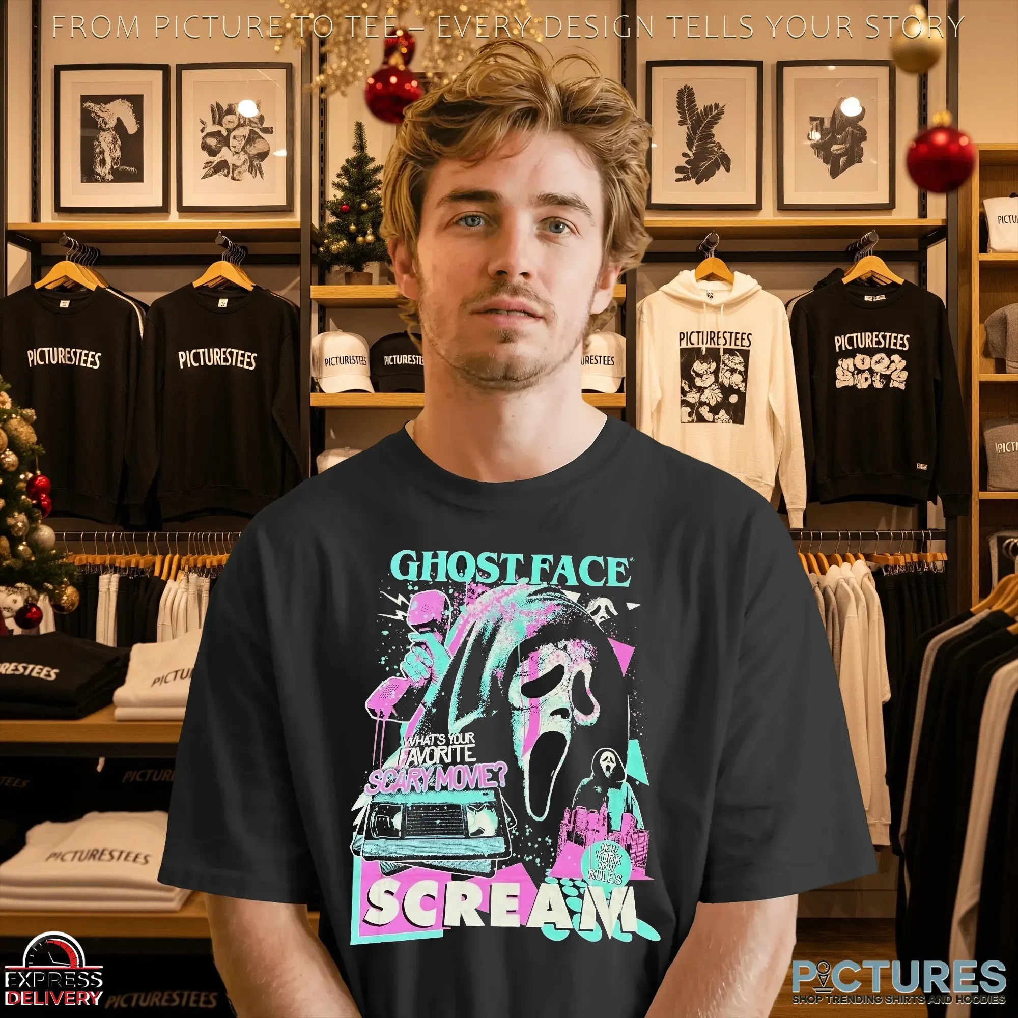 GhostFace Scream Halloween Horror Movie Vintage 1996 T Shirt