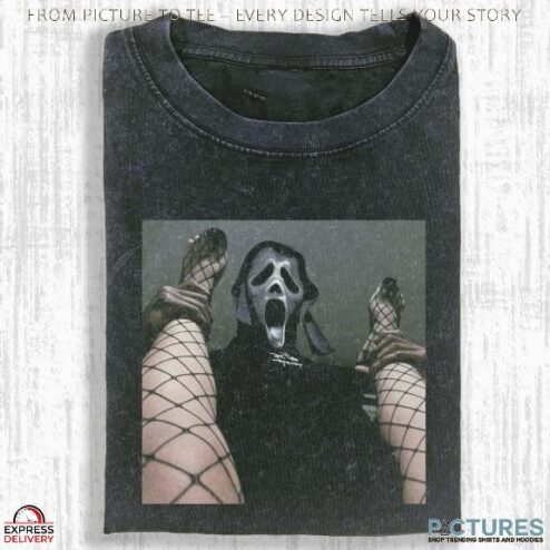 GhostFace Vintage Dark Meme Halloween T Shirt
