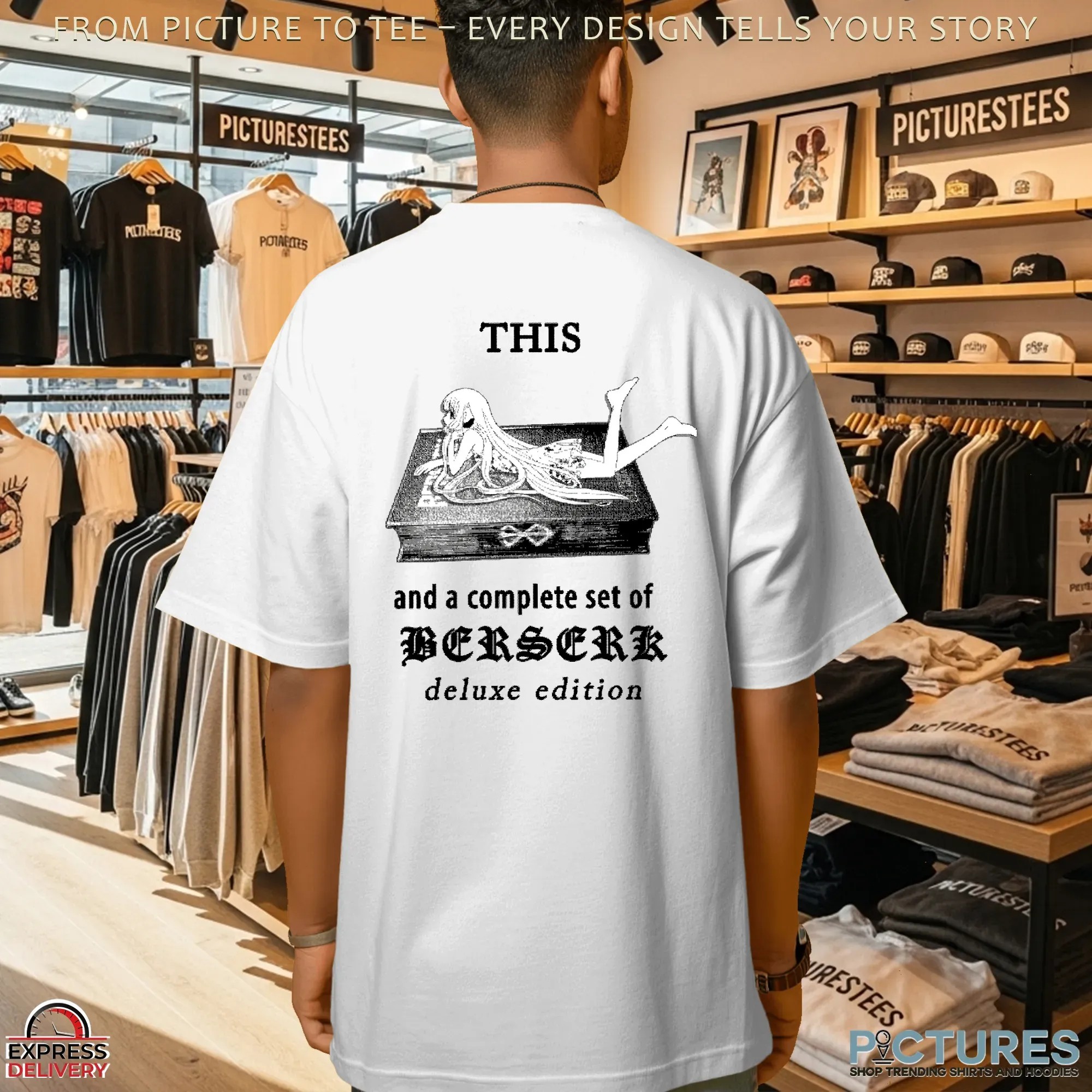 Good Girls Go To Heaven Bad Girls Read Berserk This And A Complete Set Of Berserk Deluxe Edition Anime Girl X Berserk Deluxe Meme T Shirt