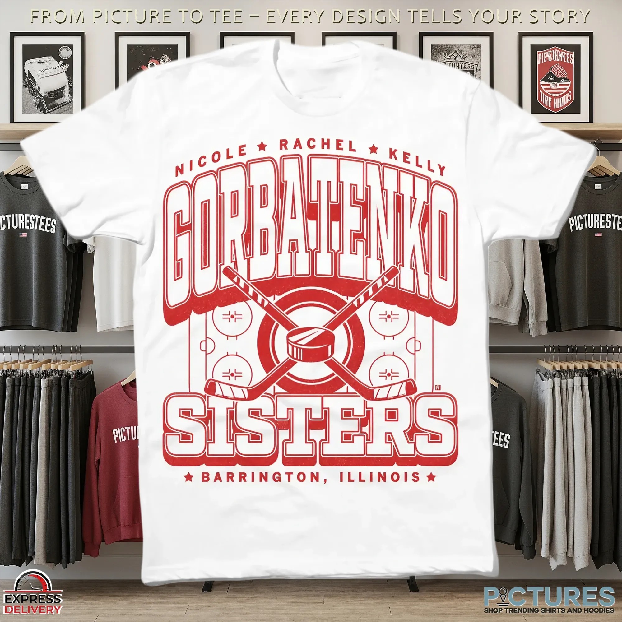 Gorbatenko Sisters Nicole Rachel Kelly In Barrington Illinois Logo Large Print T Shirt