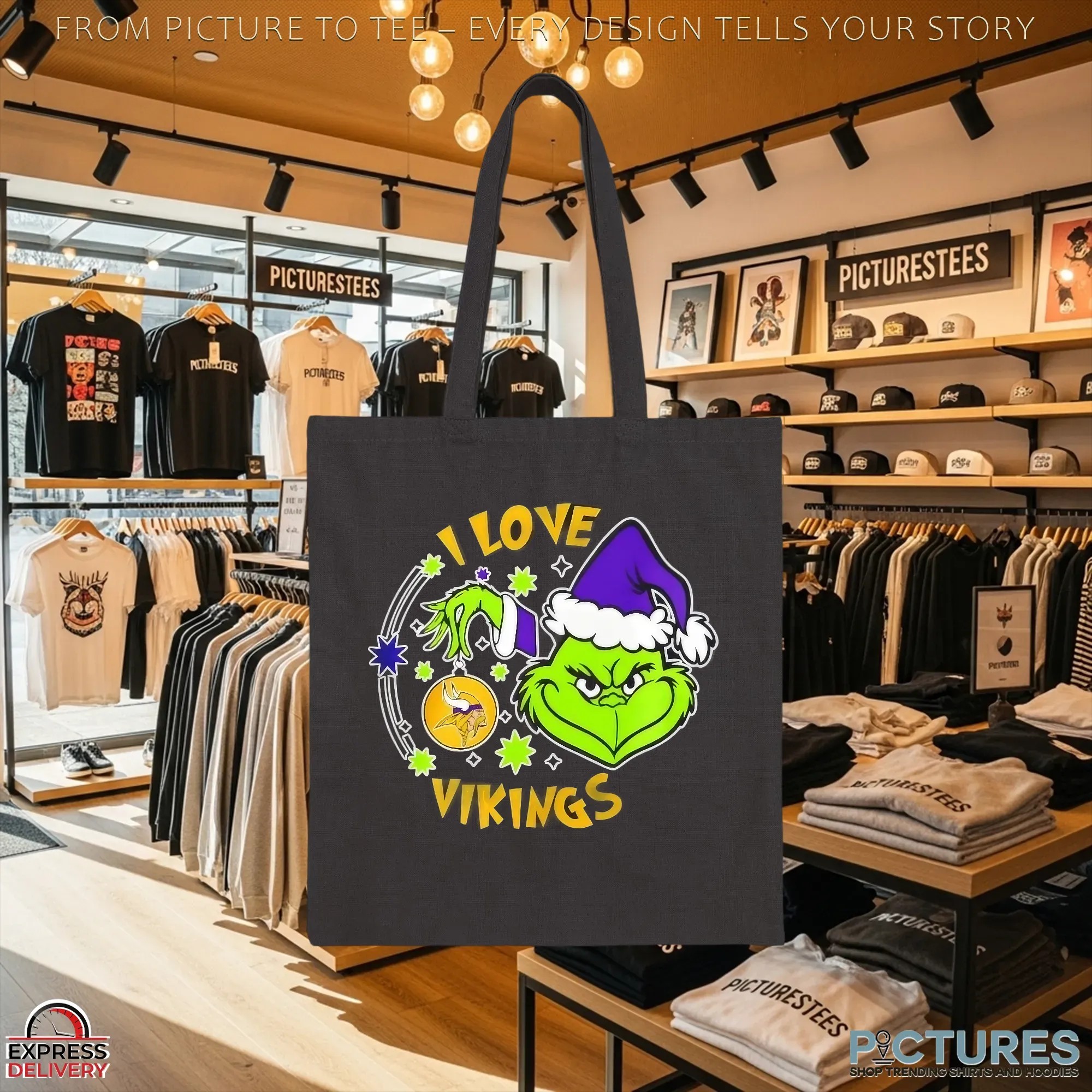 Grinch I Love Minnesota Vikings They Hate Us Because They Ain’t Us Christmas Mashup T Shirt