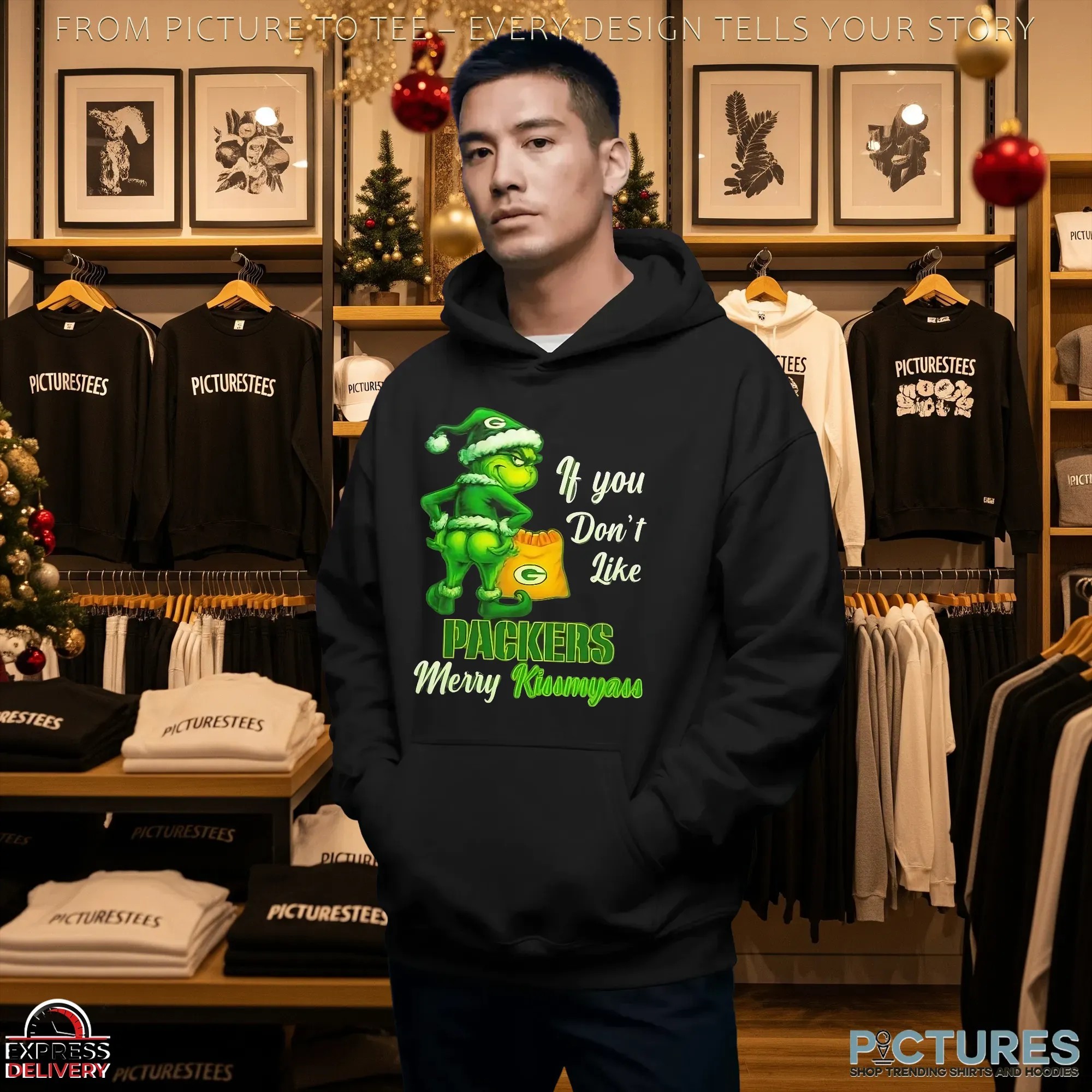Grinch If You Don't Like Green Bay Packers Football Merry Kissmyass Meme T Shirt