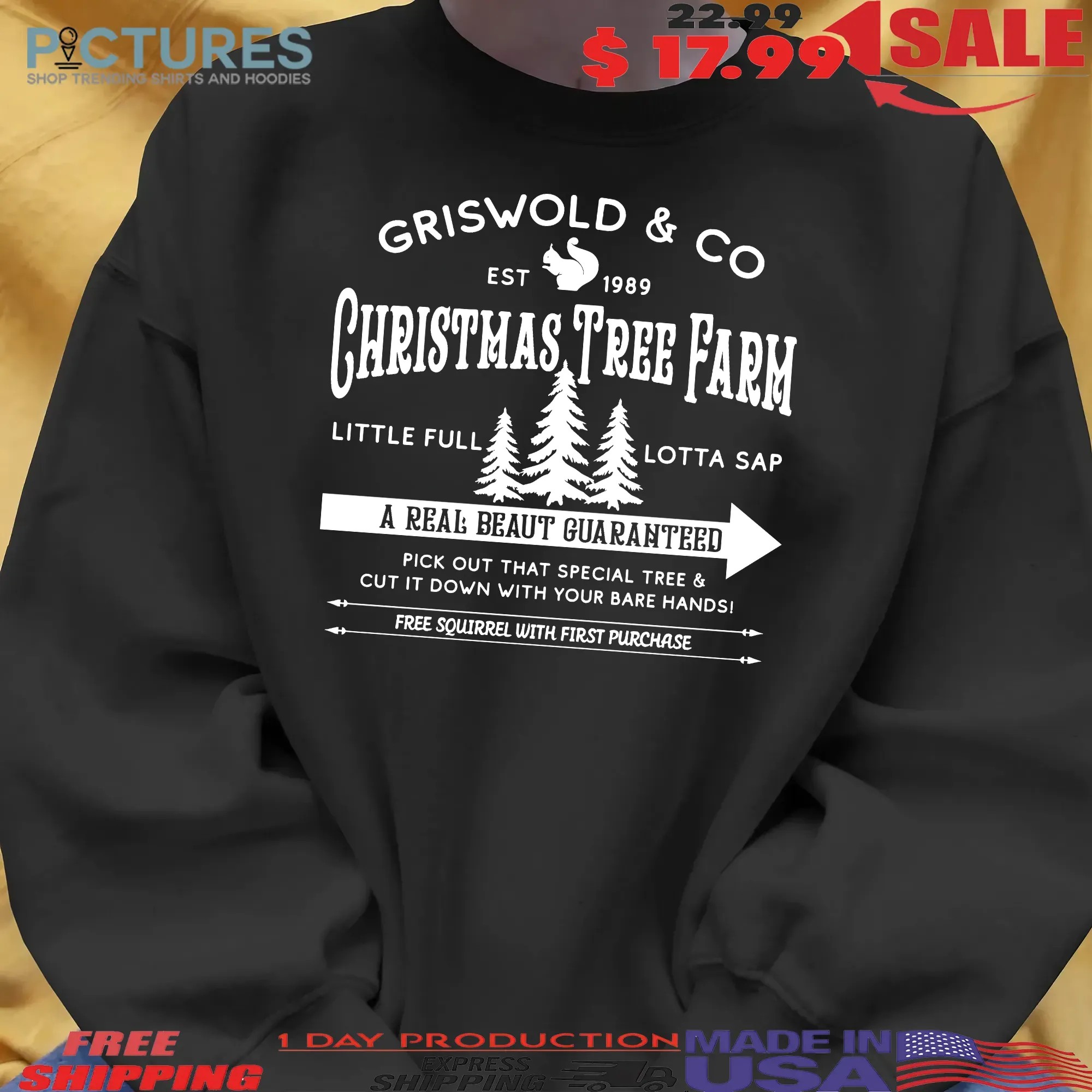 Griswold Christmas Sweatshirt, Griswold_s Tree Farm Since 1989 Sweatshirt, Retro Griswold Christmas Shirt