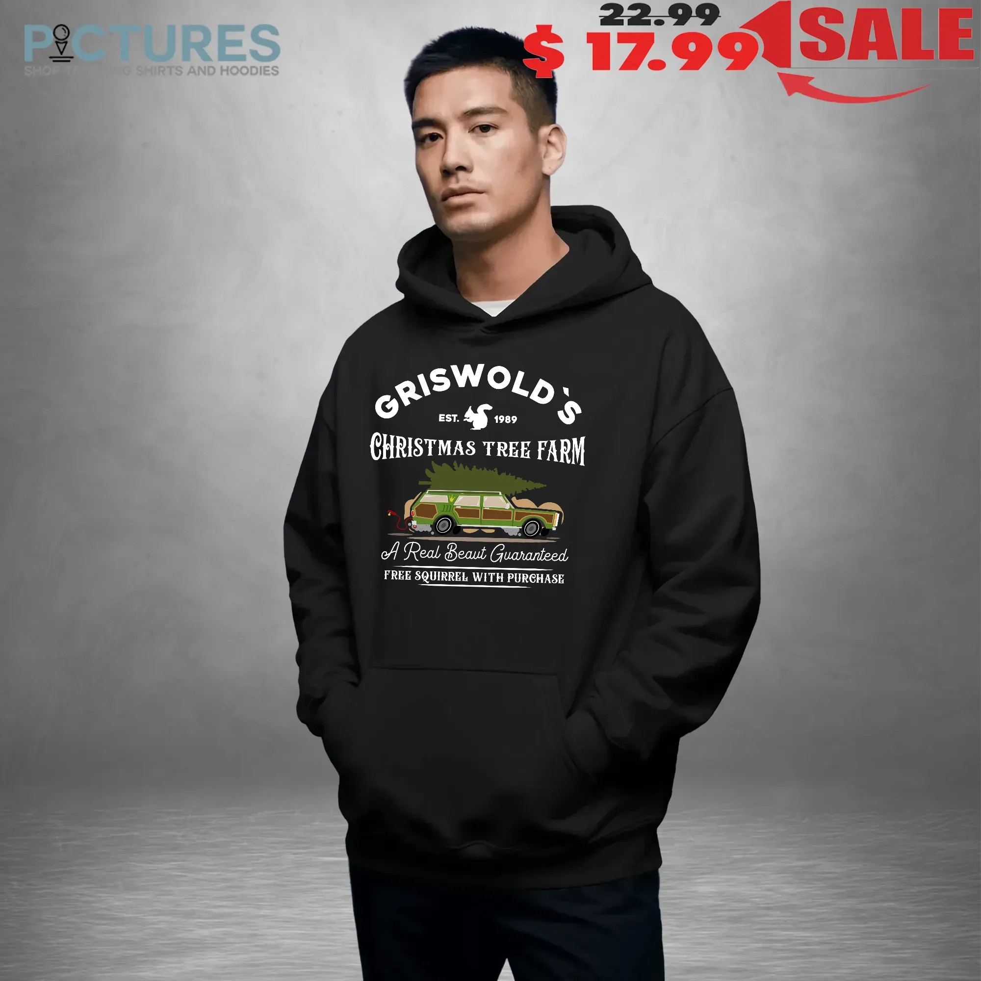 Griswold's Est 1989 Christmas Tree Farm A Real Beaut Guaranteed Free Squirrel With Purchase T Shirt