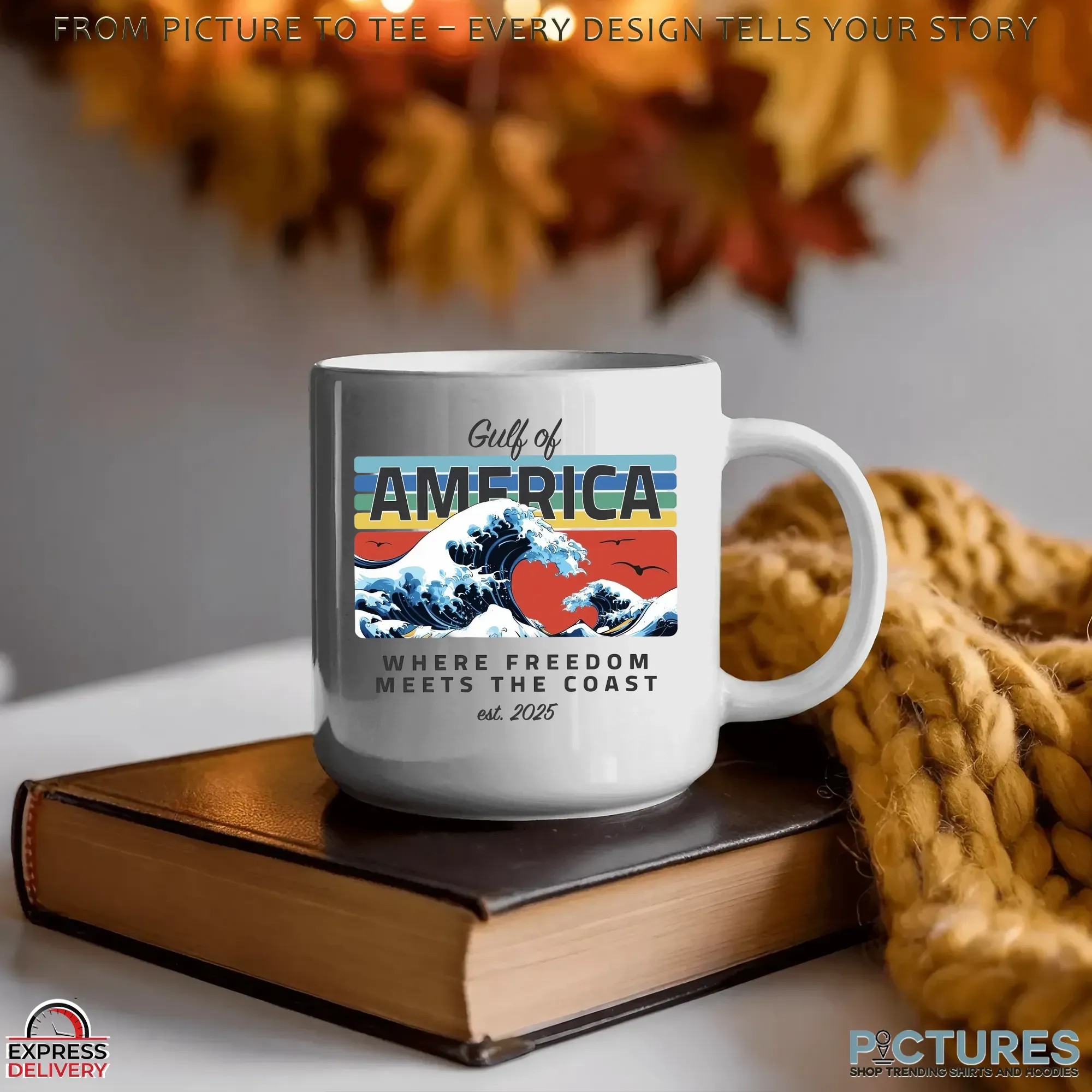 Gulf of America Where Freedom Meets The Coast Est 2025 T Shirt