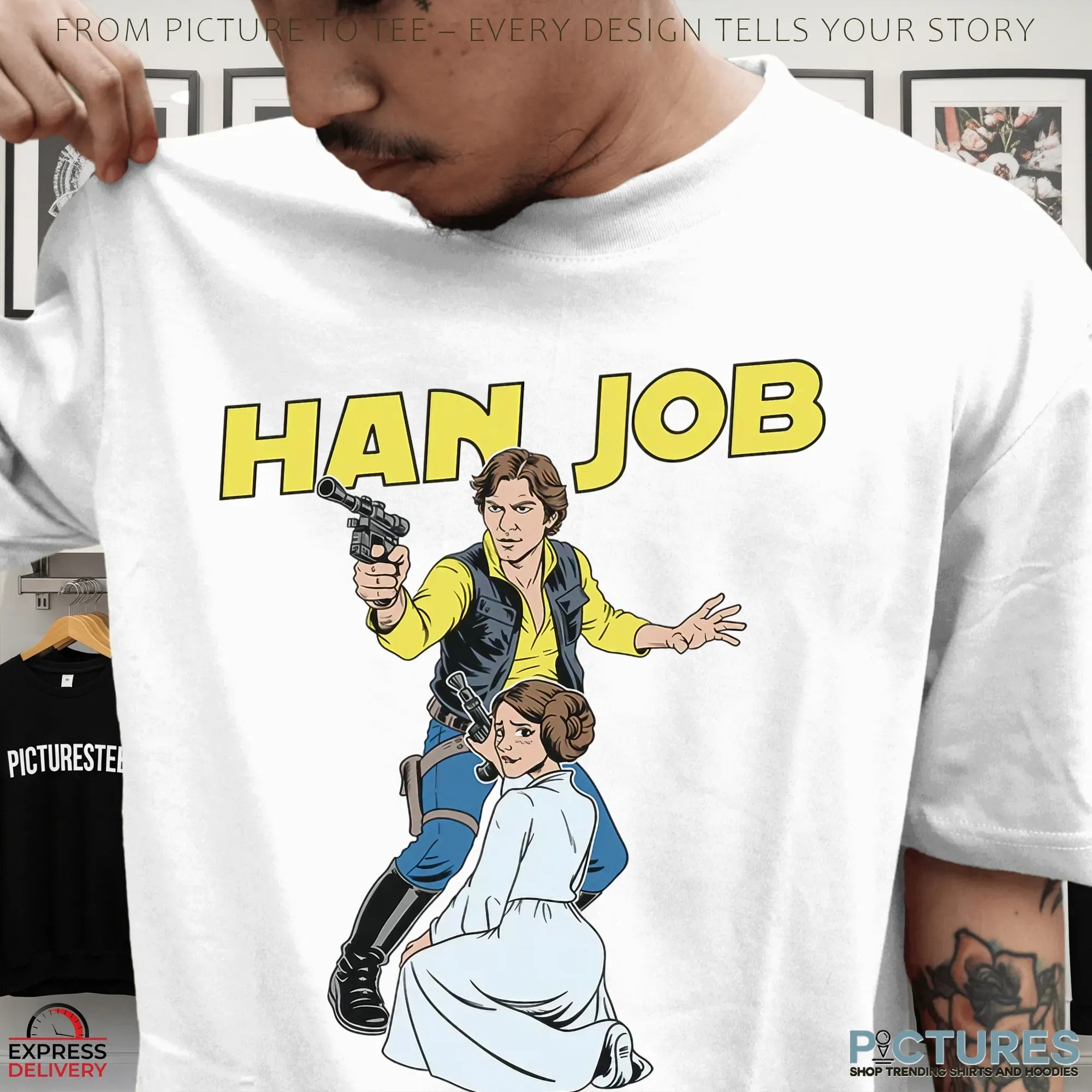 HAN JOB Star Wars Meme T Shirt HAN JOB Star Wars Meme T Shirt