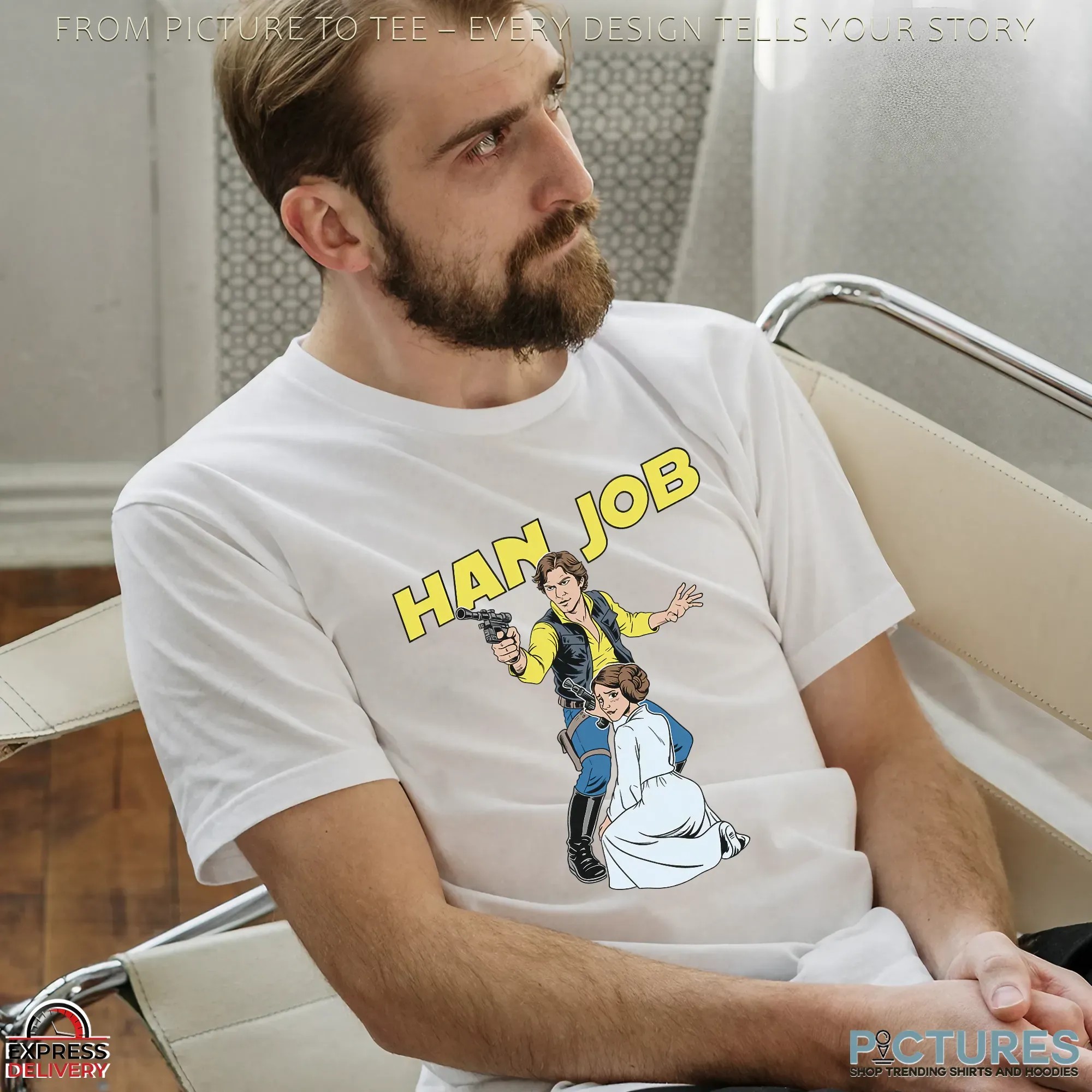 HAN JOB Star Wars Meme T Shirt HAN JOB Star Wars Meme T Shirt